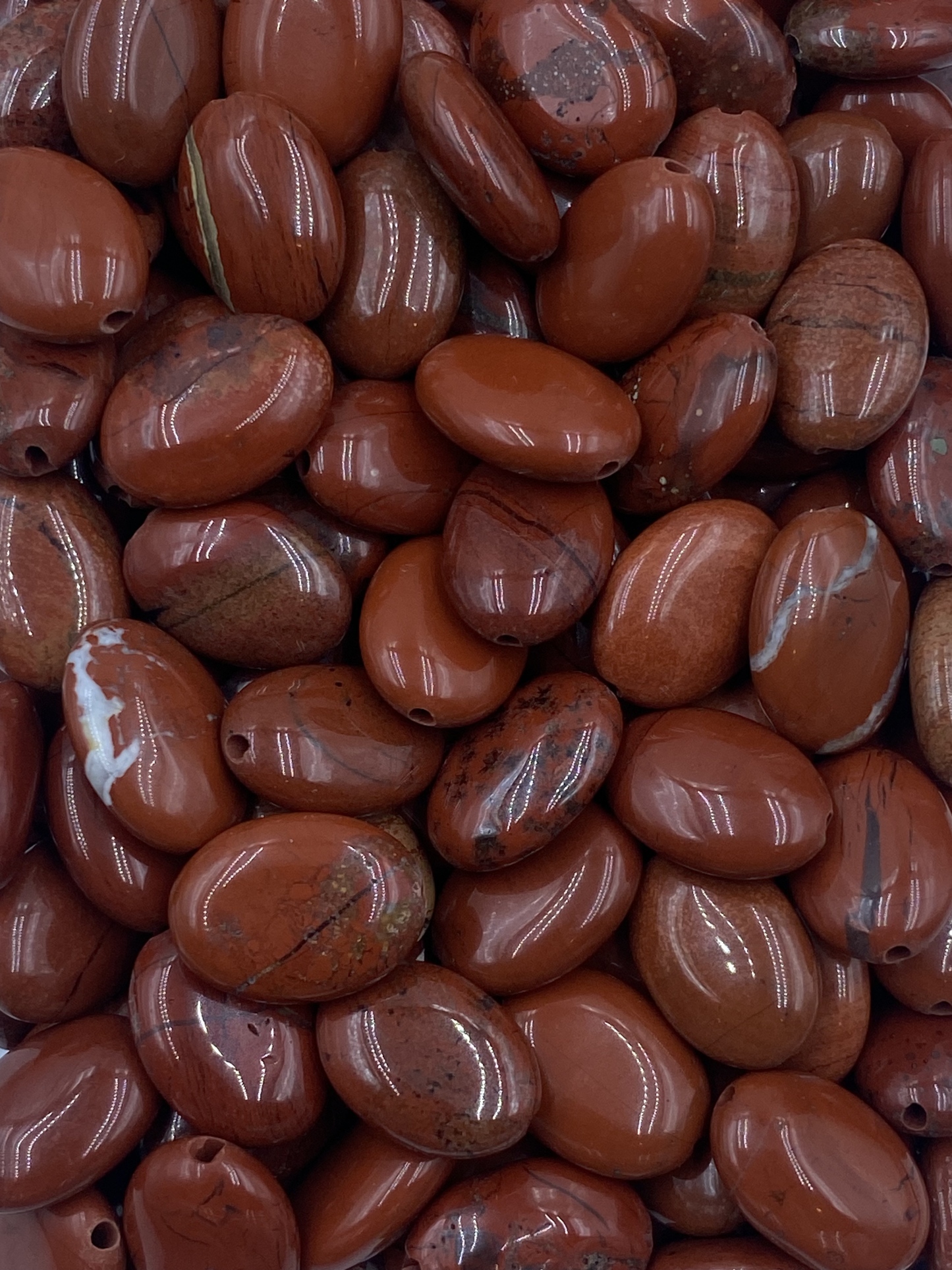Red Jasper Pebble Shape