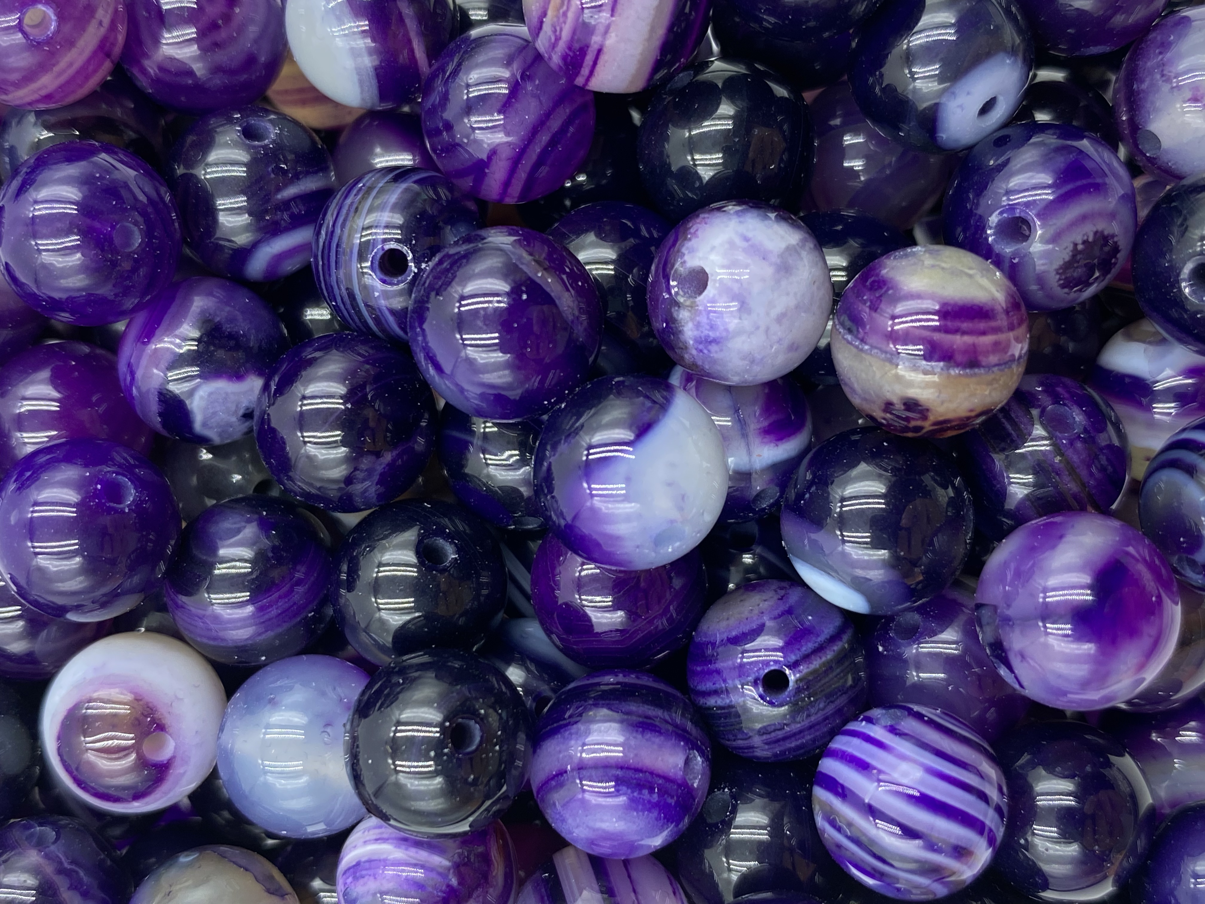 Purple Starry Night Agate