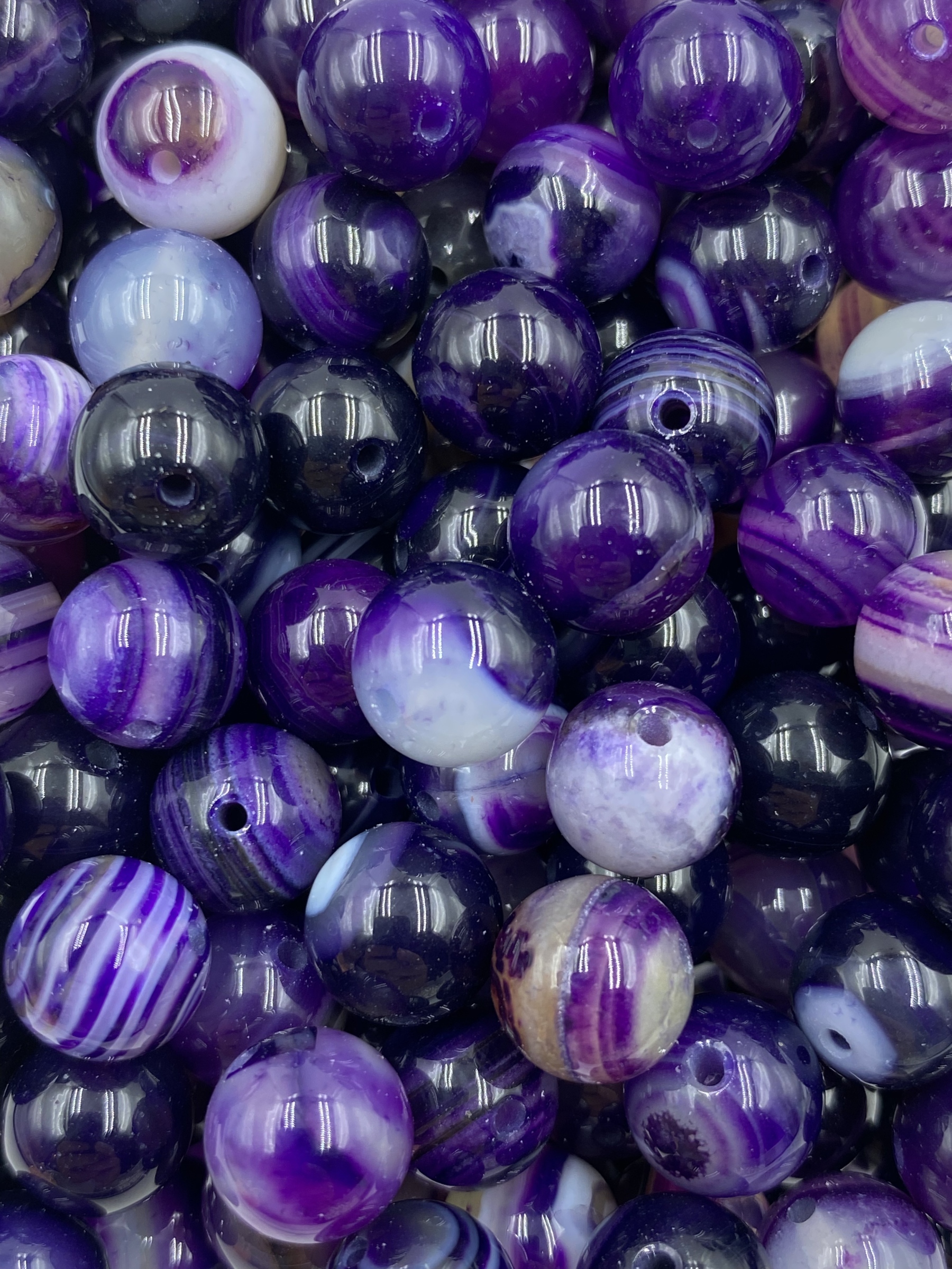 Purple Starry Night Agate
