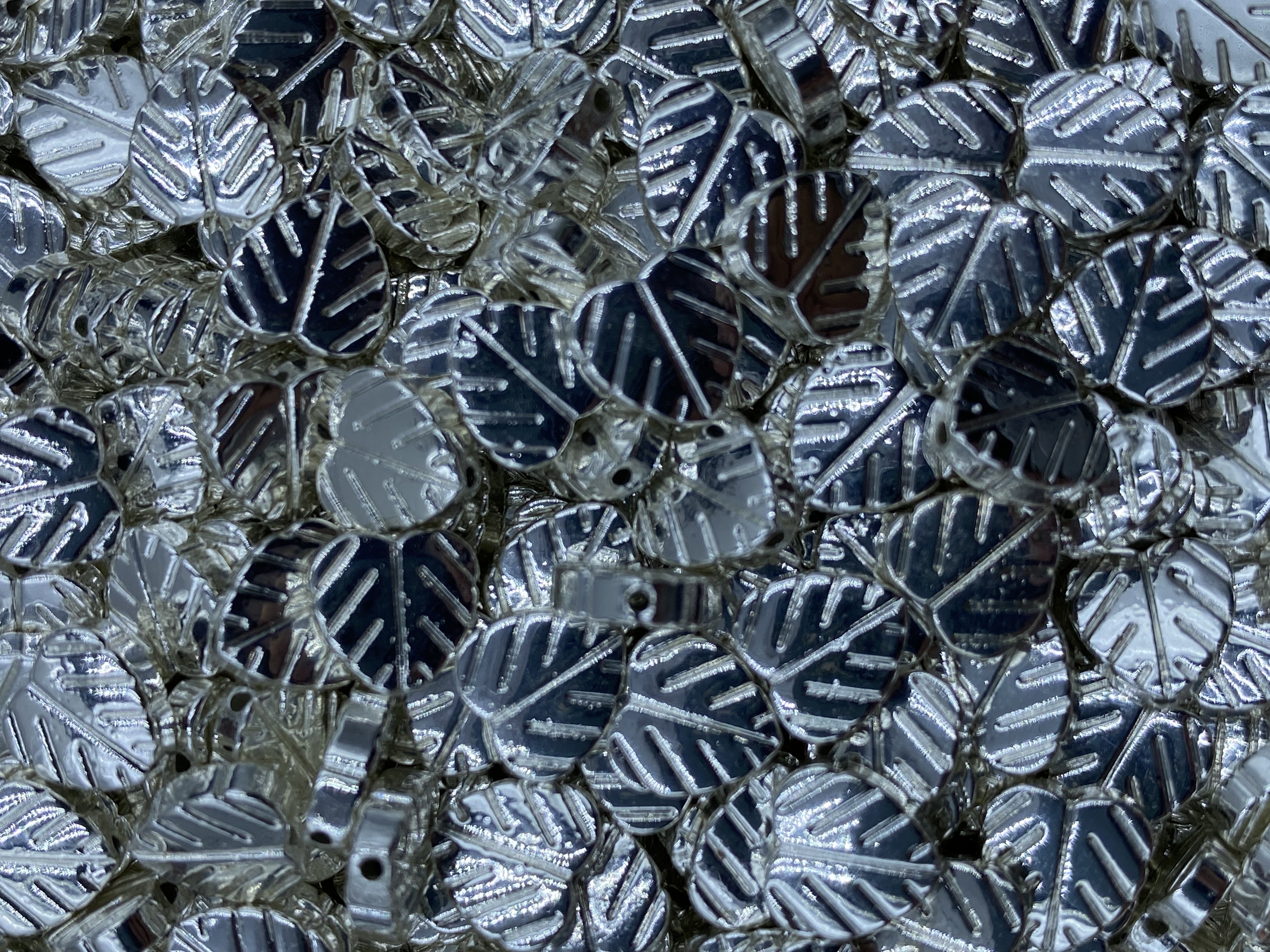 Silver Hematite Leaf Shape