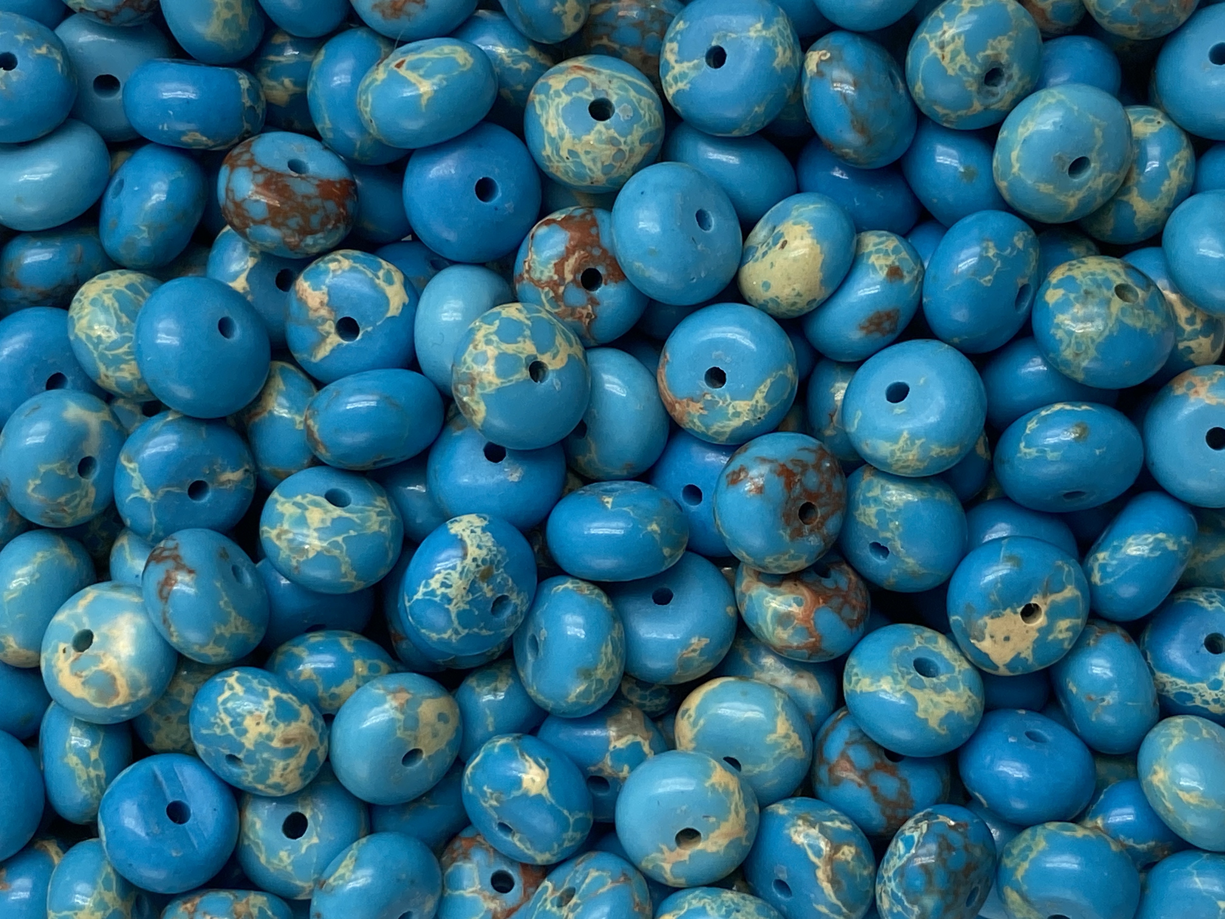 Blue Marshmallow Donut Shape