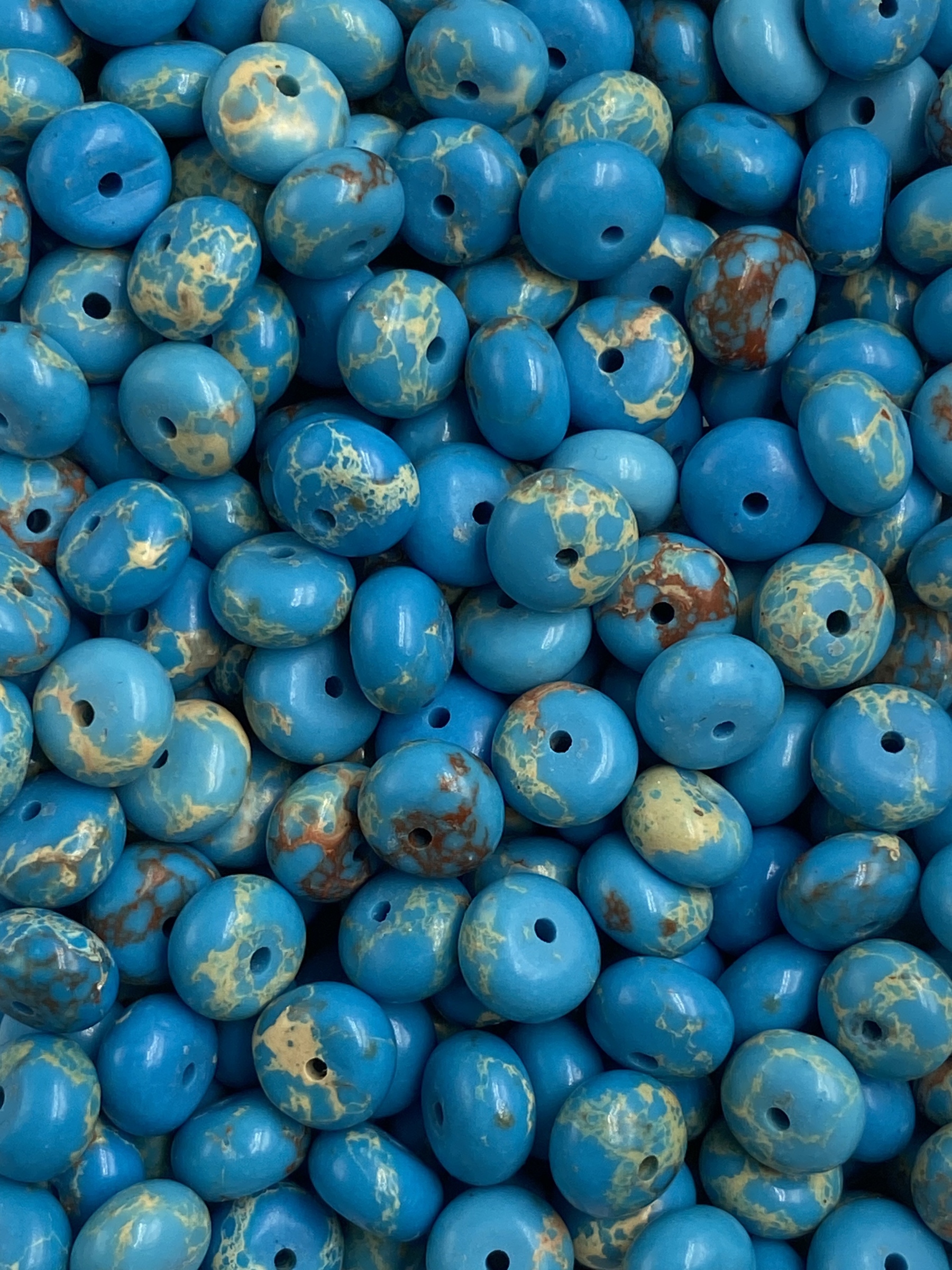 Blue Marshmallow Donut Shape