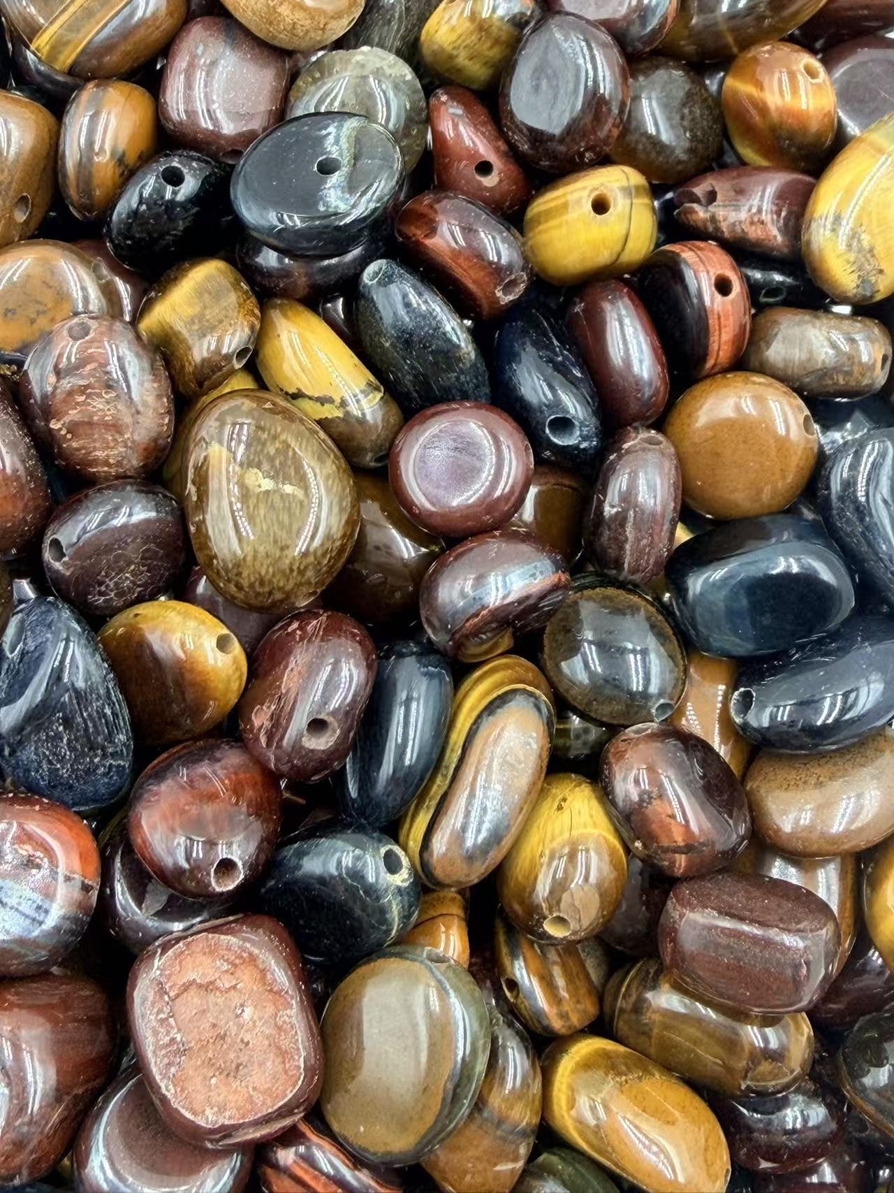 50.Golden Tiger Eyes Nugget Shape