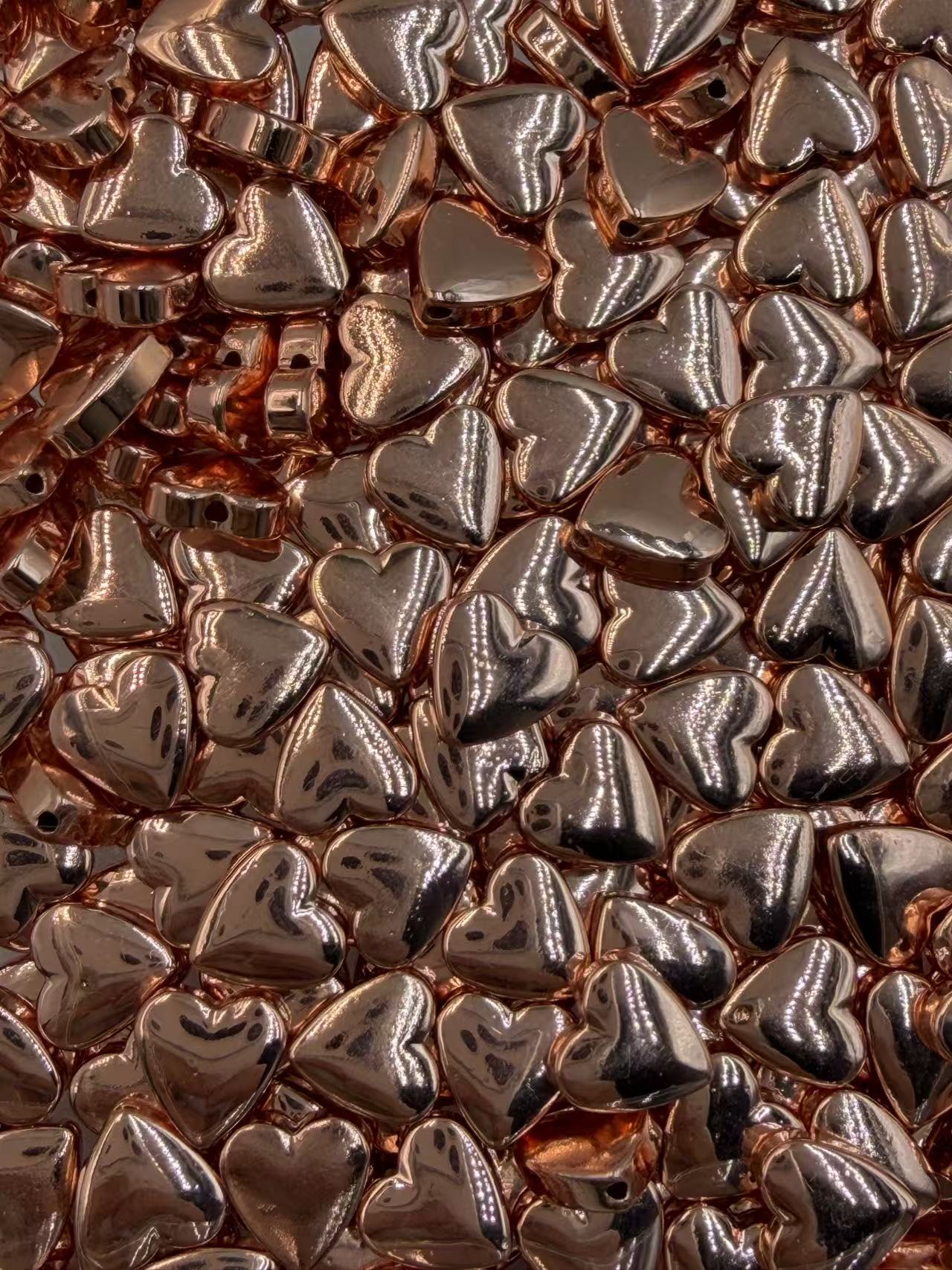 56.Rose Golden Hematite Heart Shape 