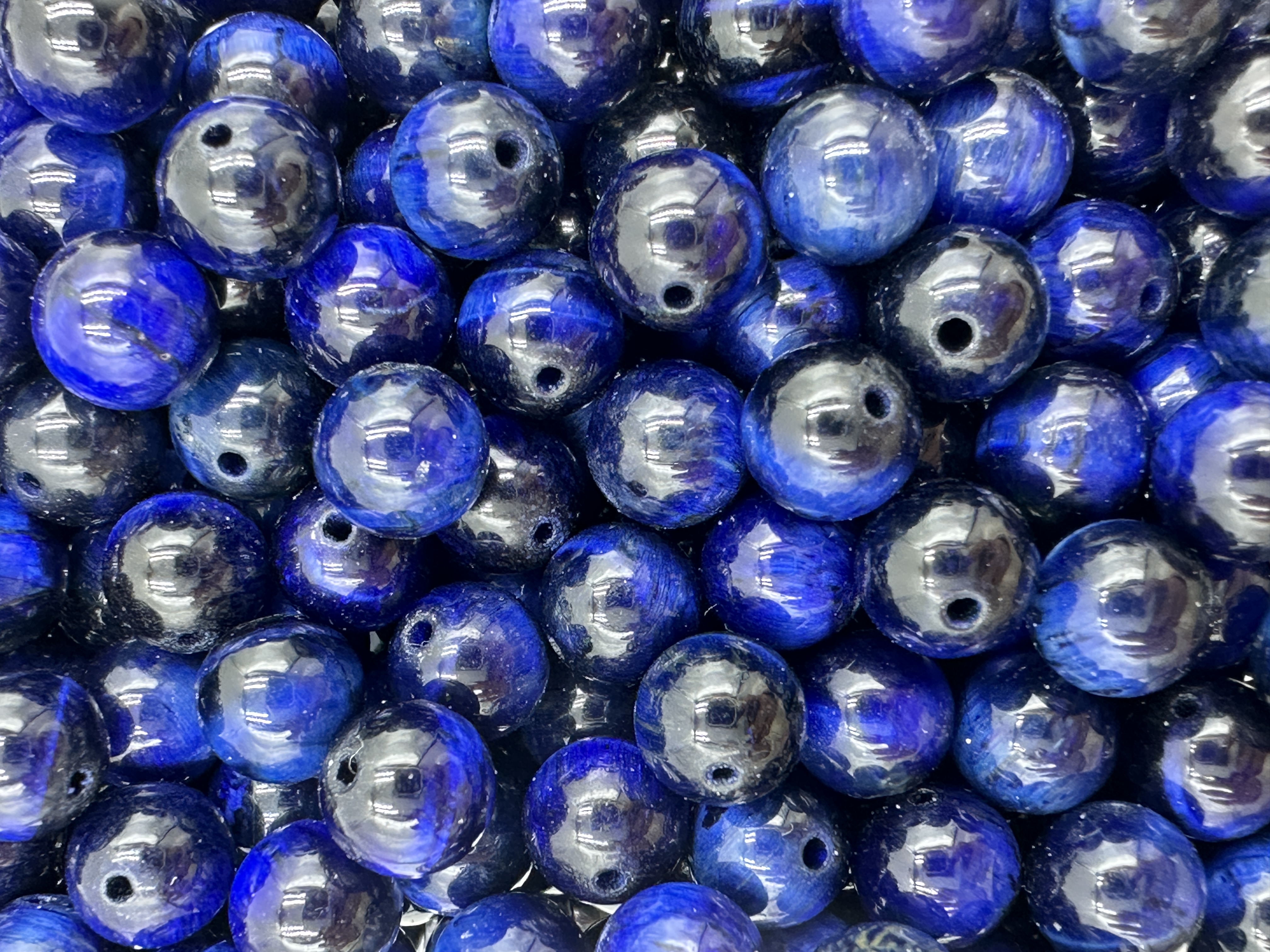 27.Lapis Lazuli Blue Tiger Eyes