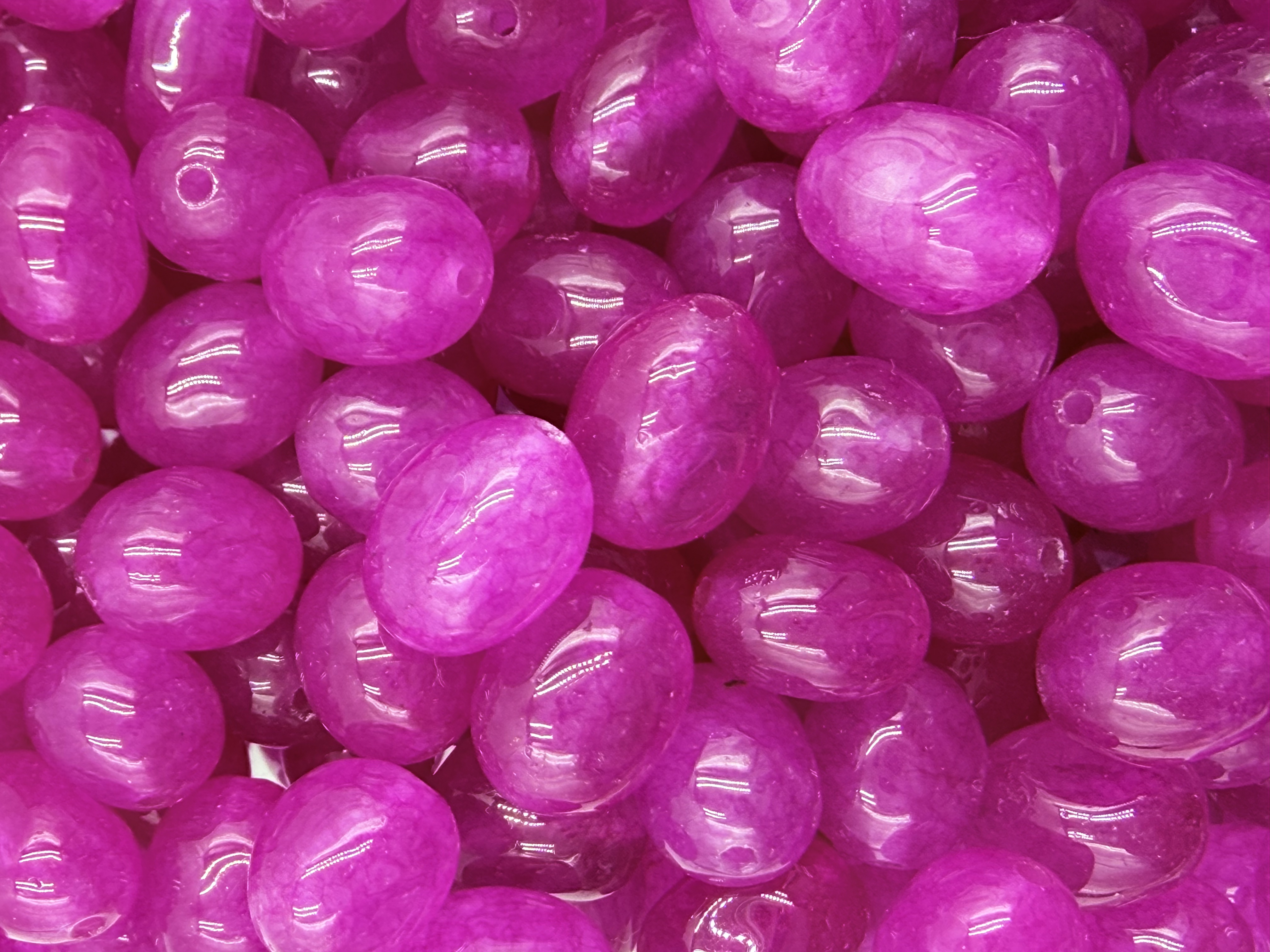 93.Strawberry Gumdrop Jade Nugget Shape