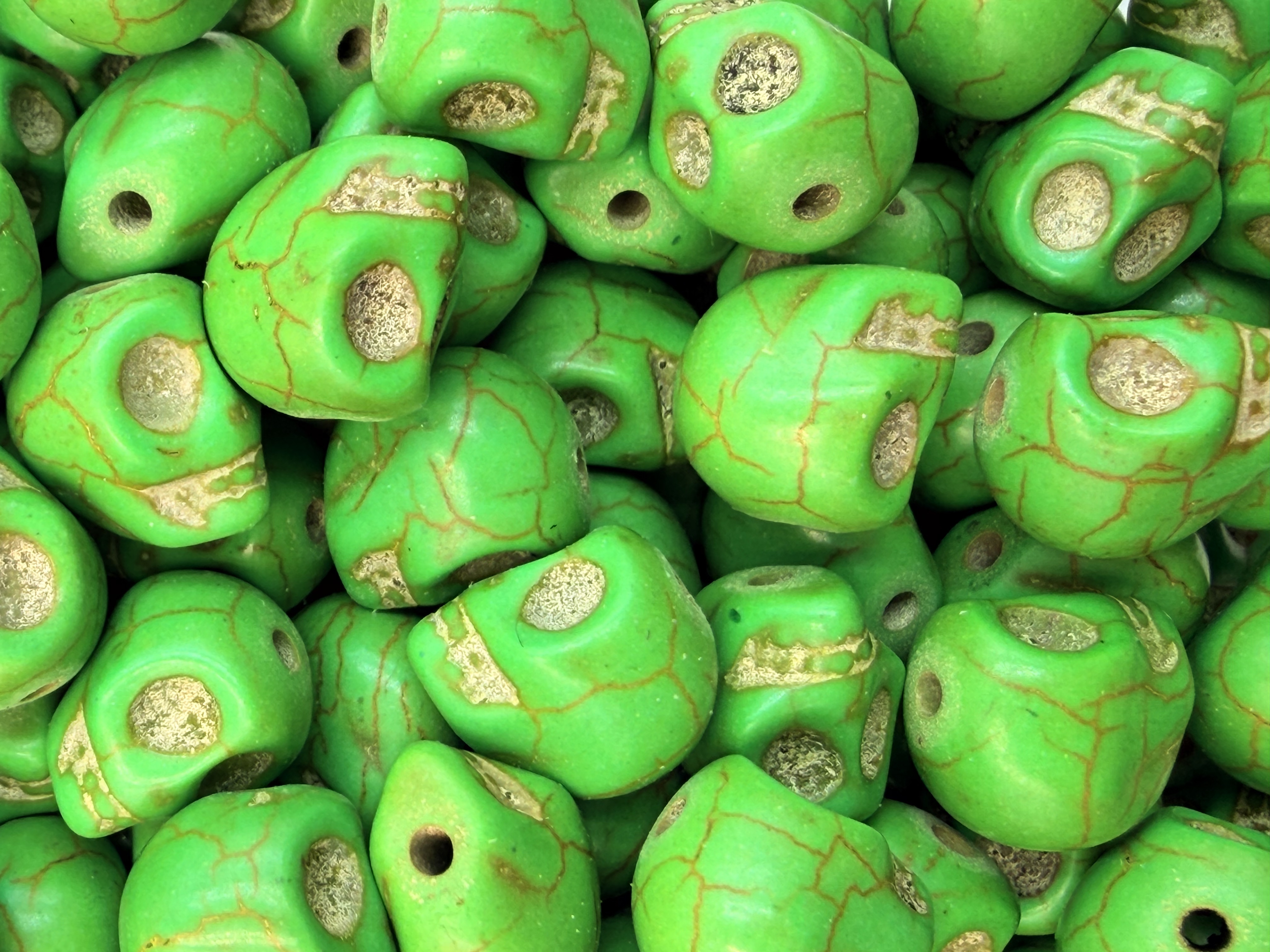 101.Crazy Green Skull