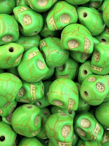 101.Crazy Green Skull
