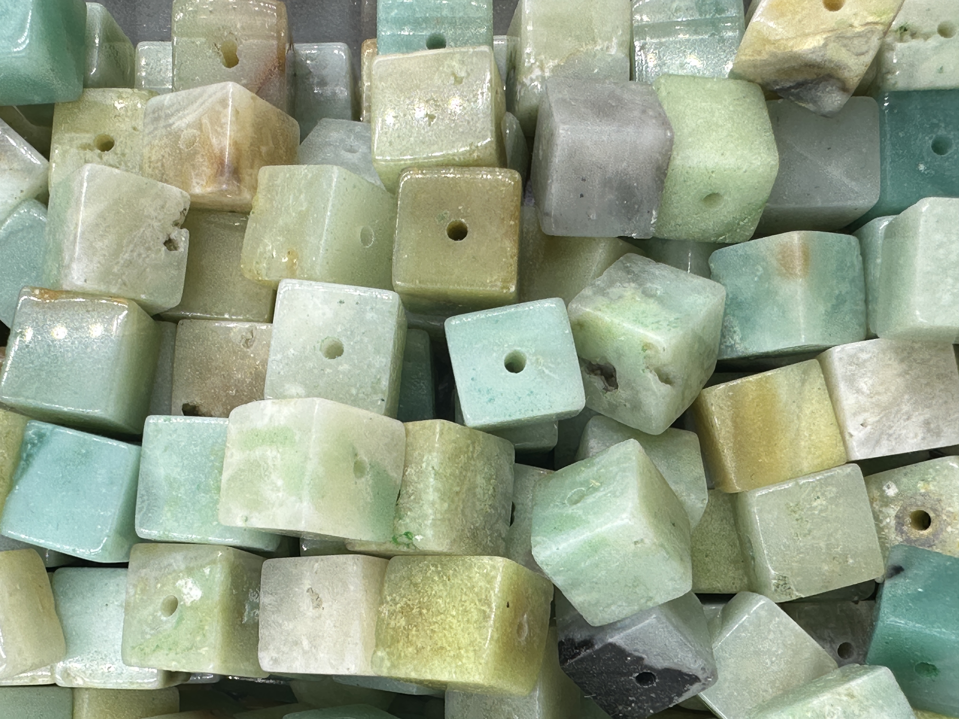 144.Amazonite Cube Shape
