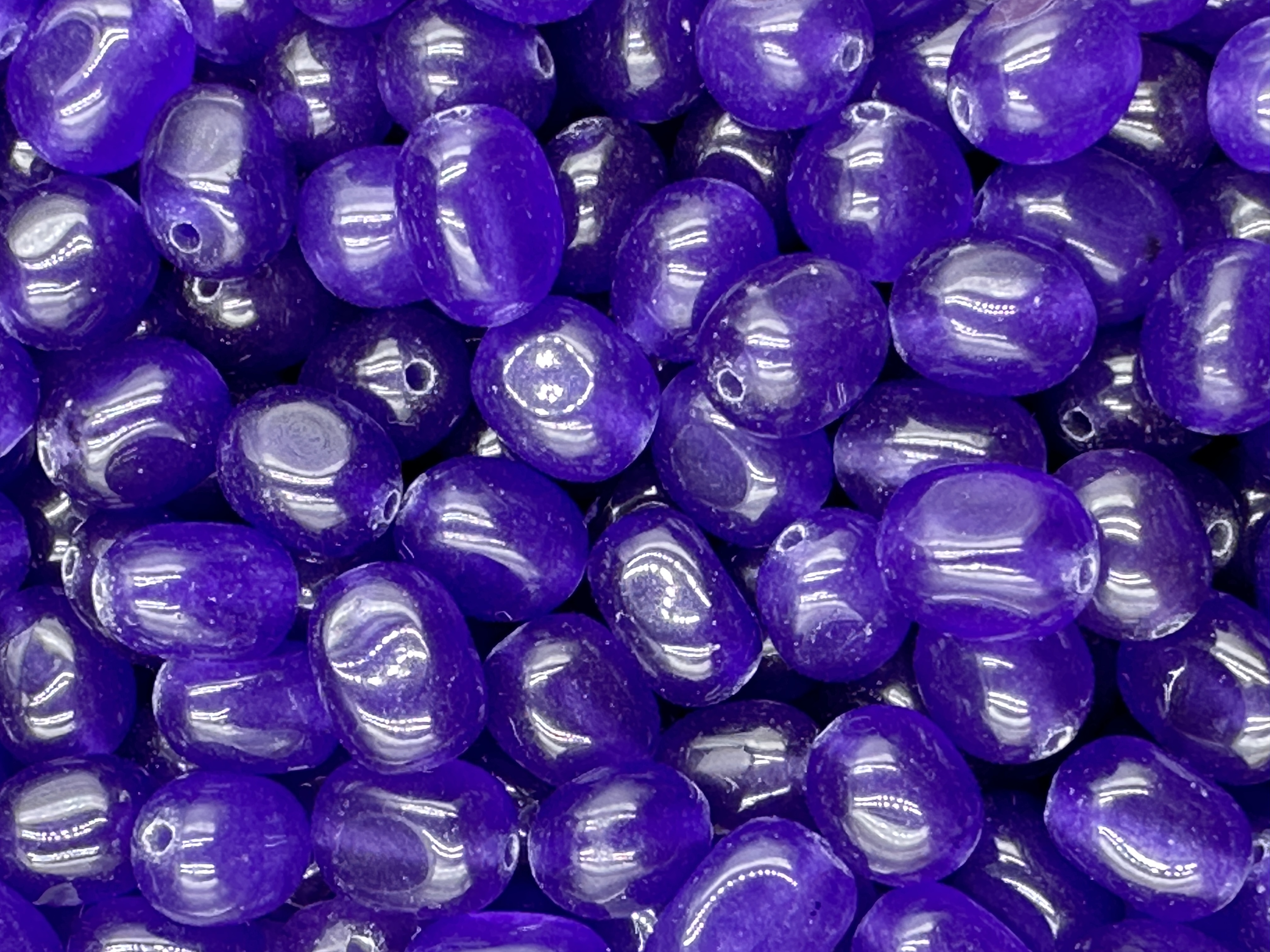 164.Purple Emperor Butterfly Jade Nugget Shape