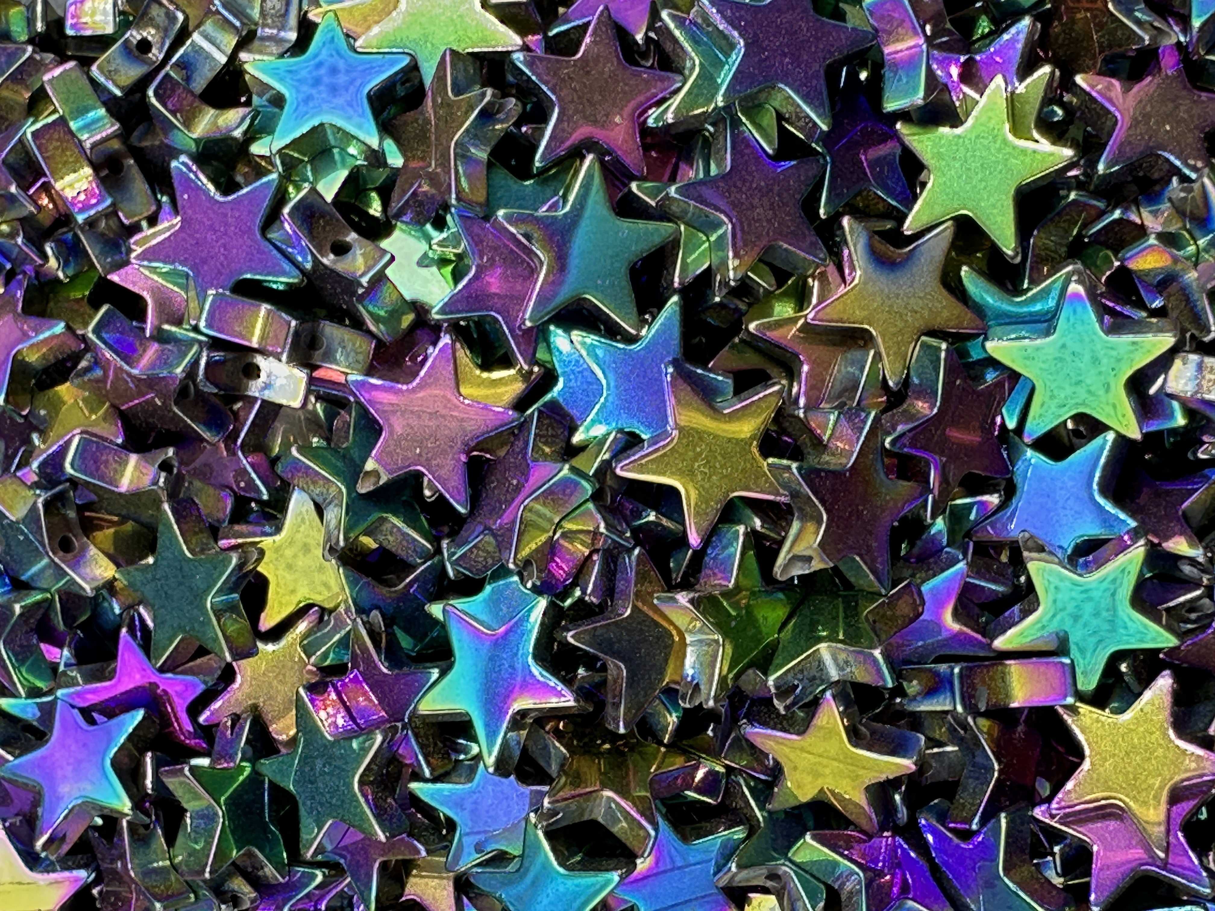 174.Rainbow Hematite Star Shape