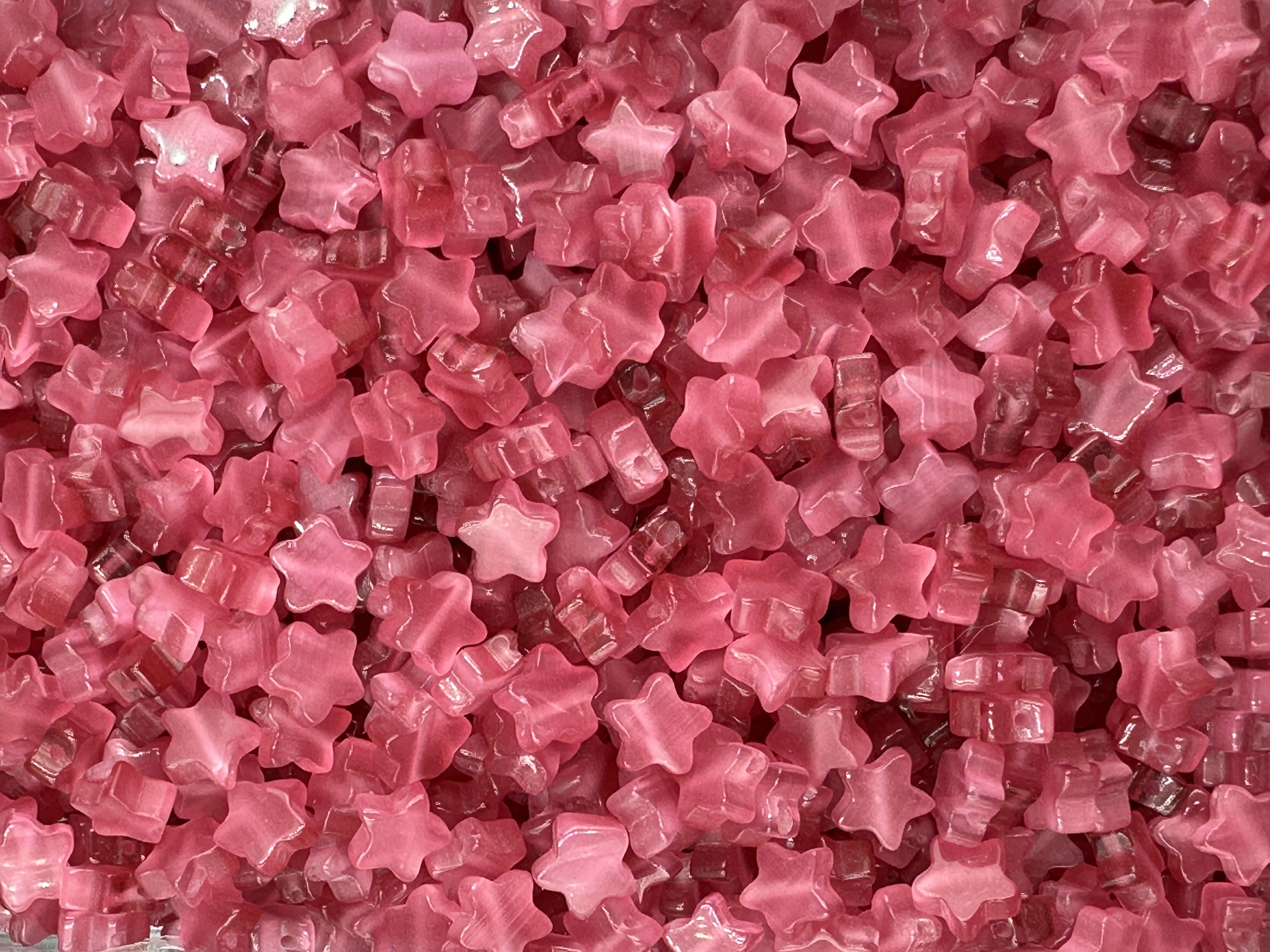30.Pink Cats Eyes Star Shape