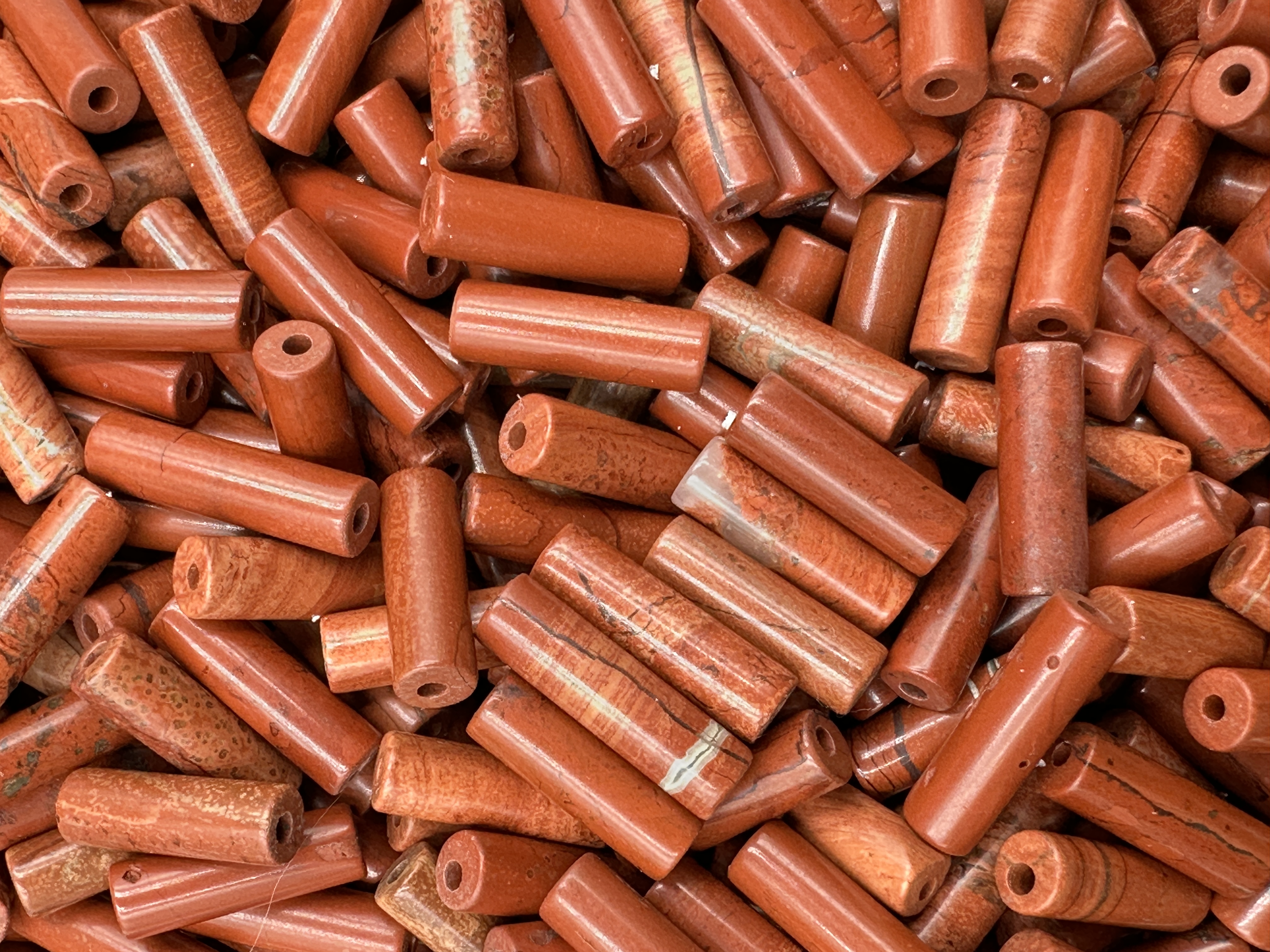205.Red Jasper Tube Shape