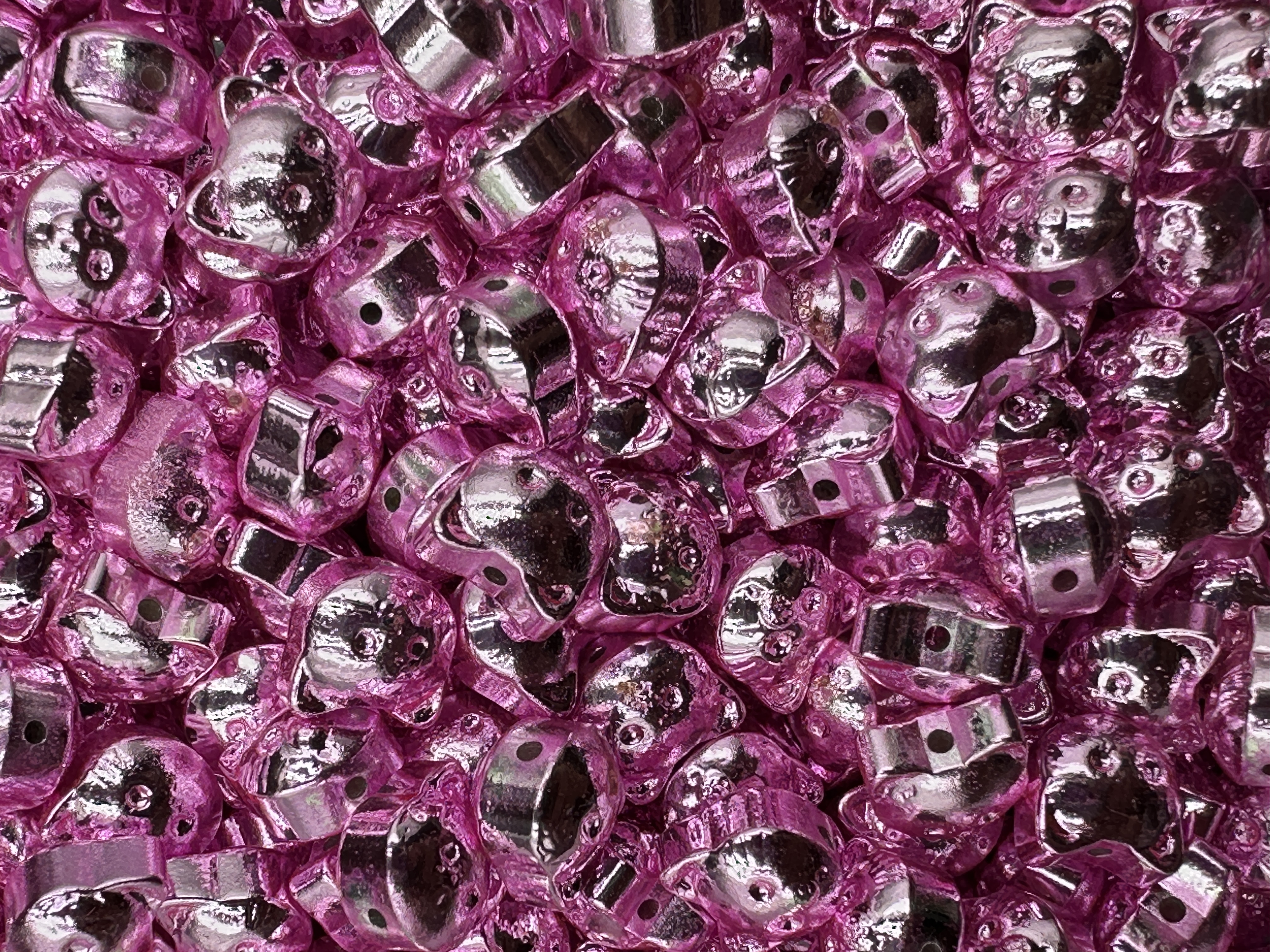 208.Barbie Pink Hematite Kitty Shape