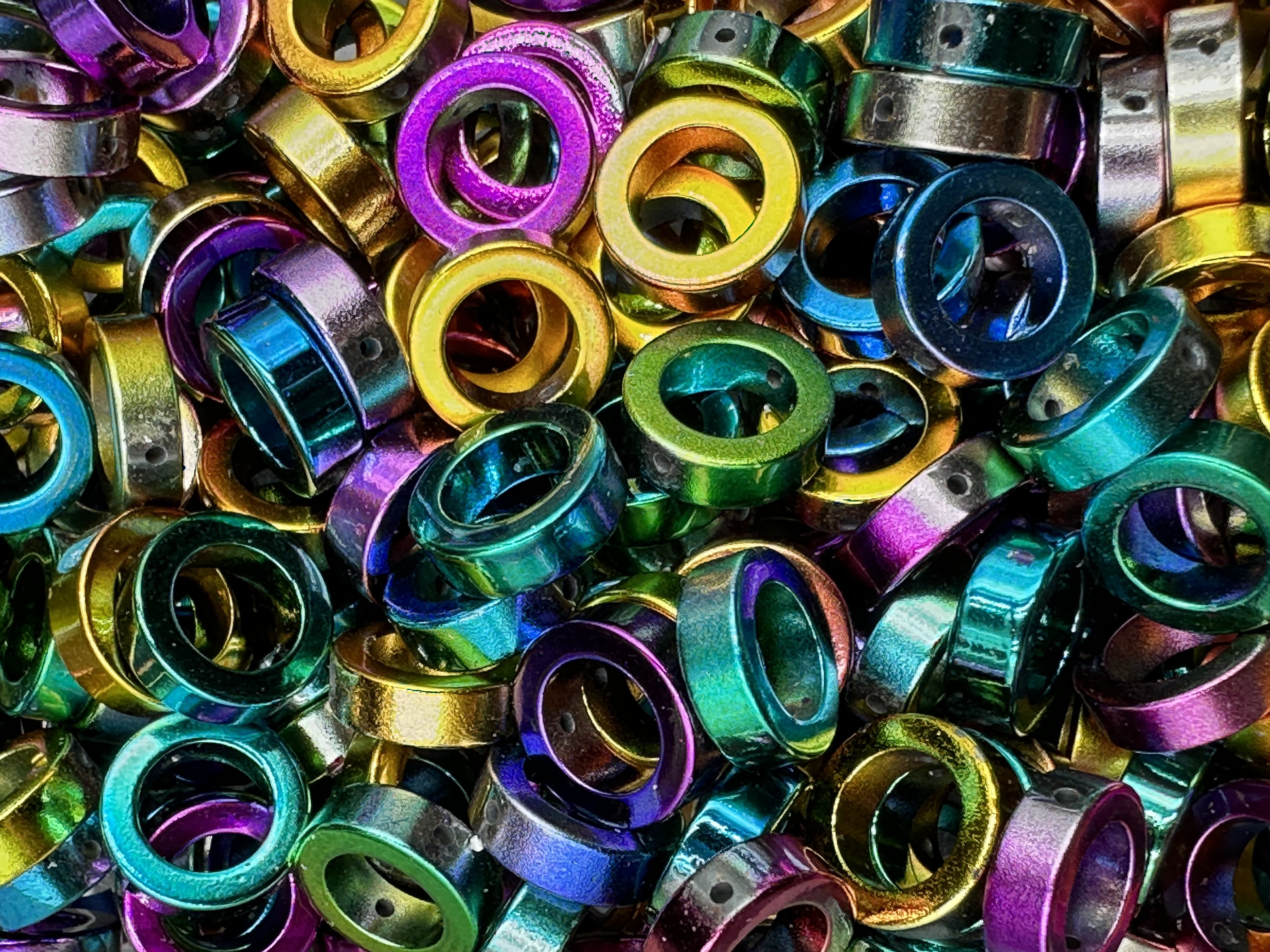 215.Rainbow Hematite Loops