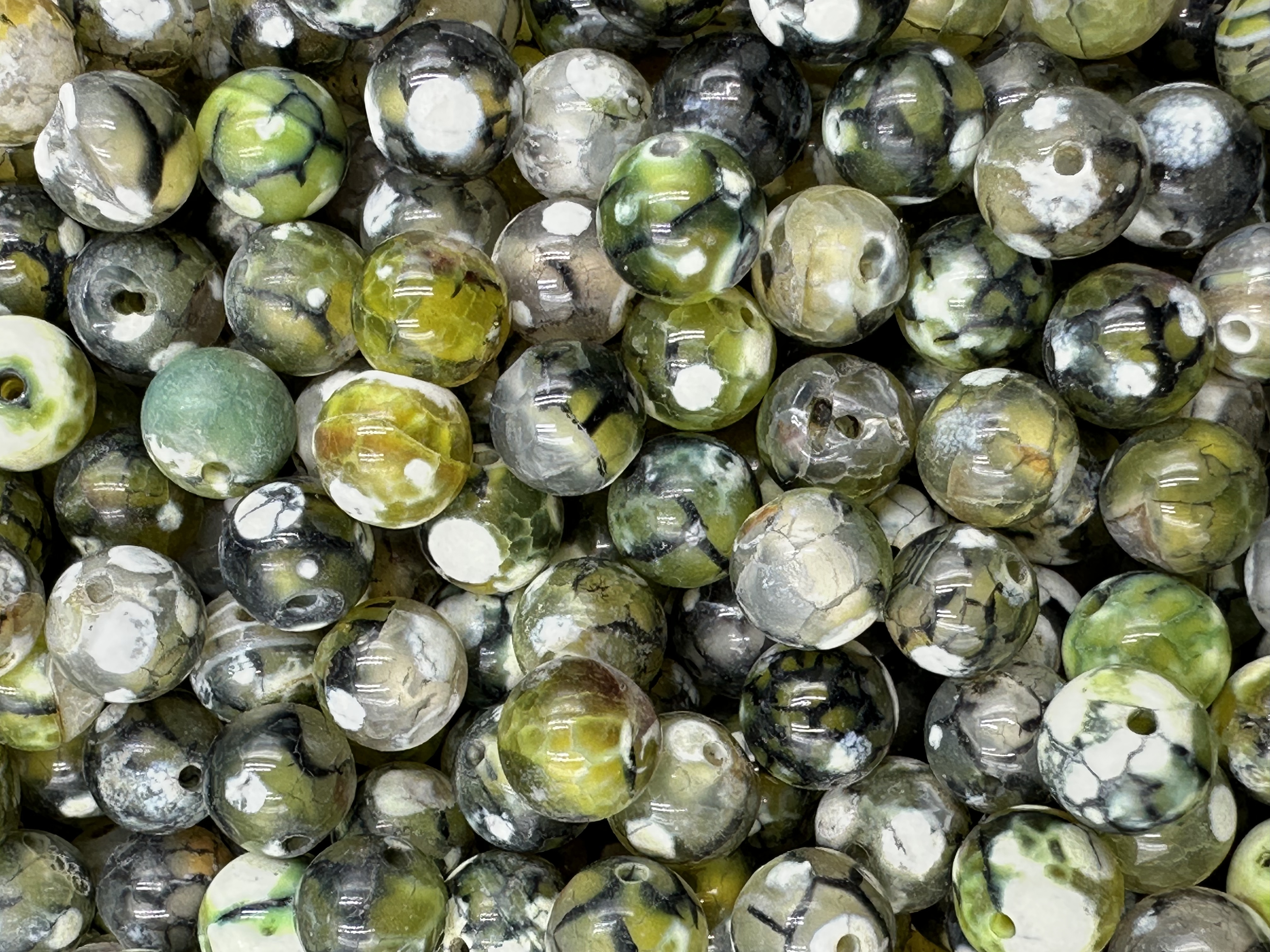 100.Swamp Green Orca Agate
