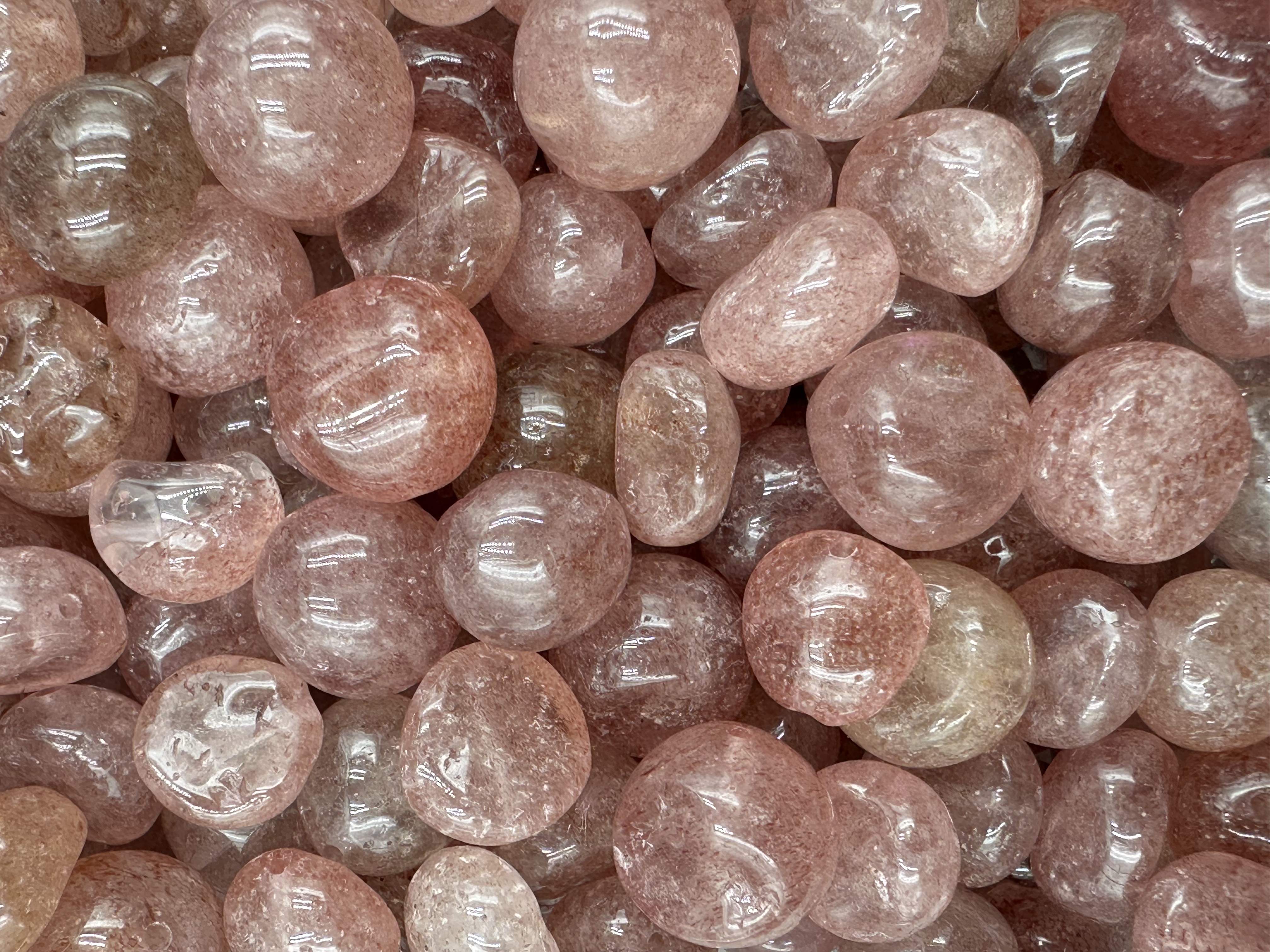 224.Strawberry Quartz Nugget Shape