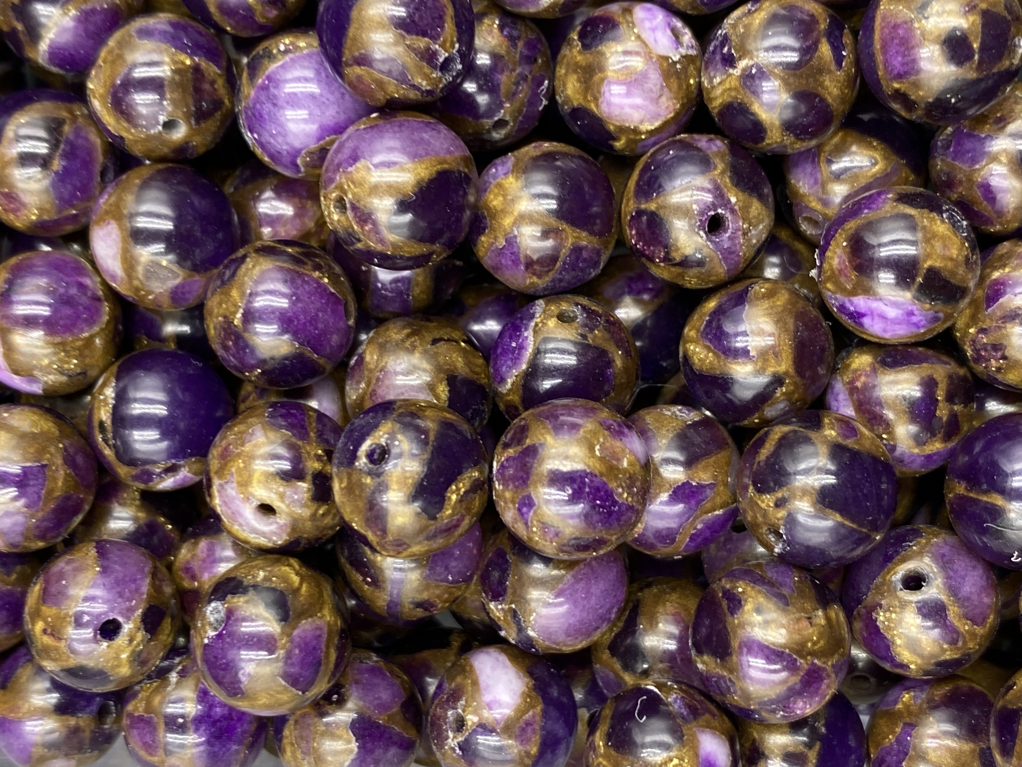 86.Purple Golden Colorful Jasper