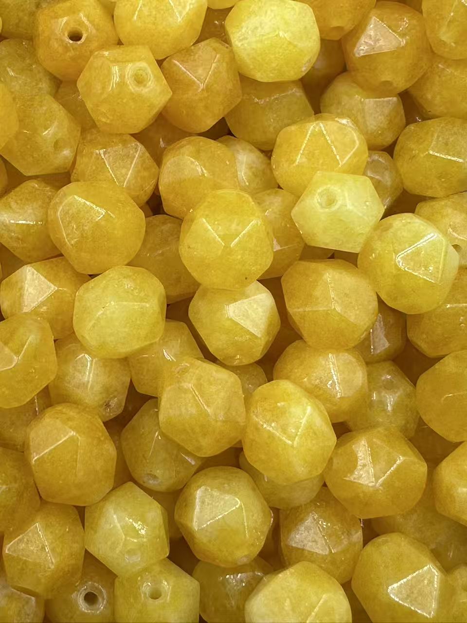 248.Jack-O'-Lantern Jade Faceted Shape