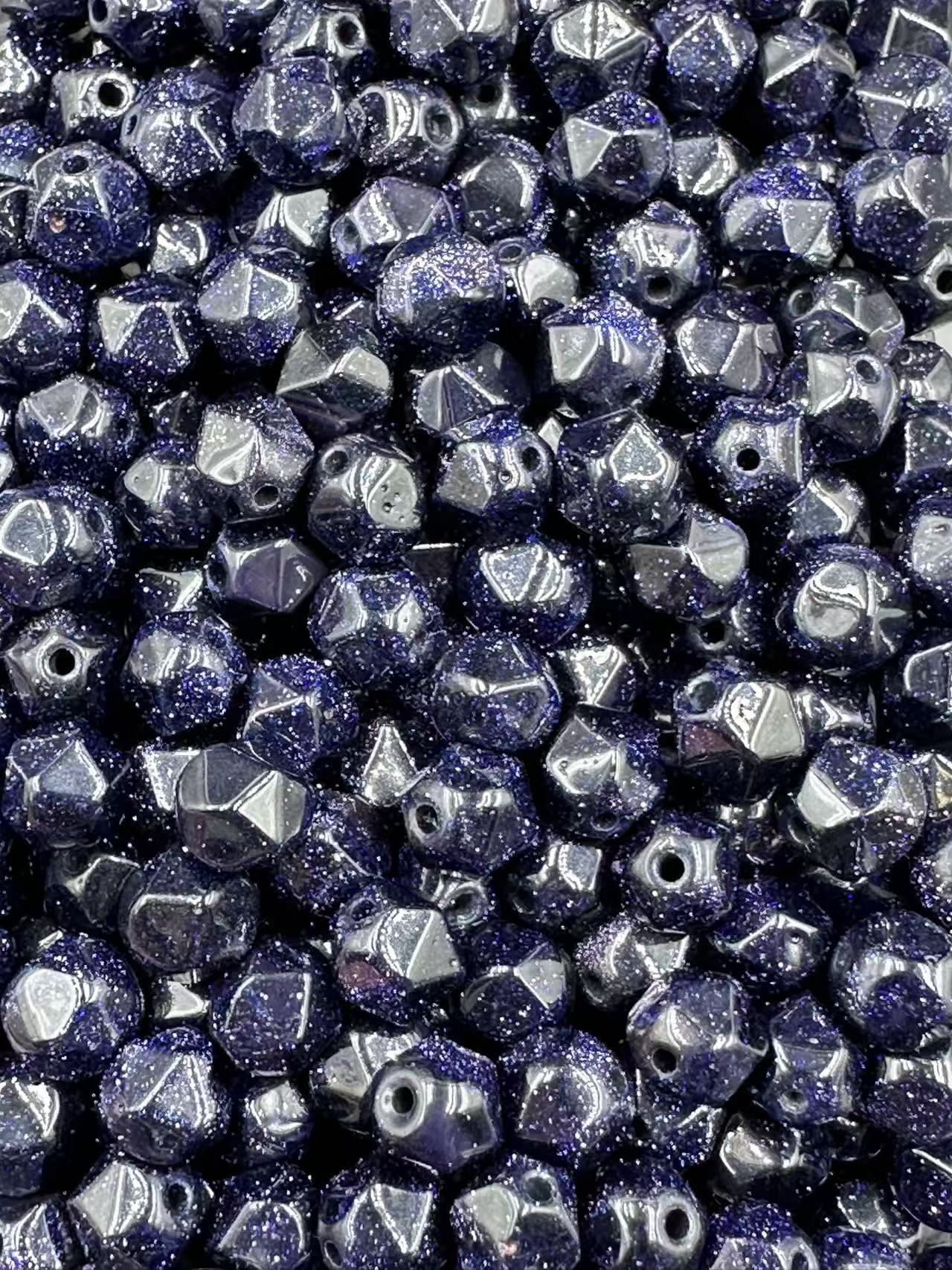 253.Blue Sandstone Faceted Shape