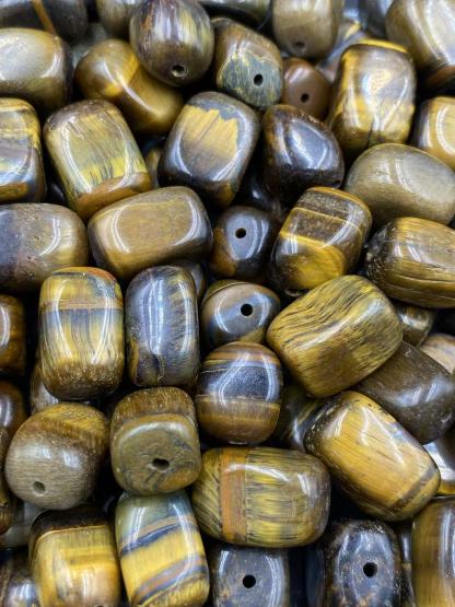 Golden Tri-Tiger Eye Nugget Shape