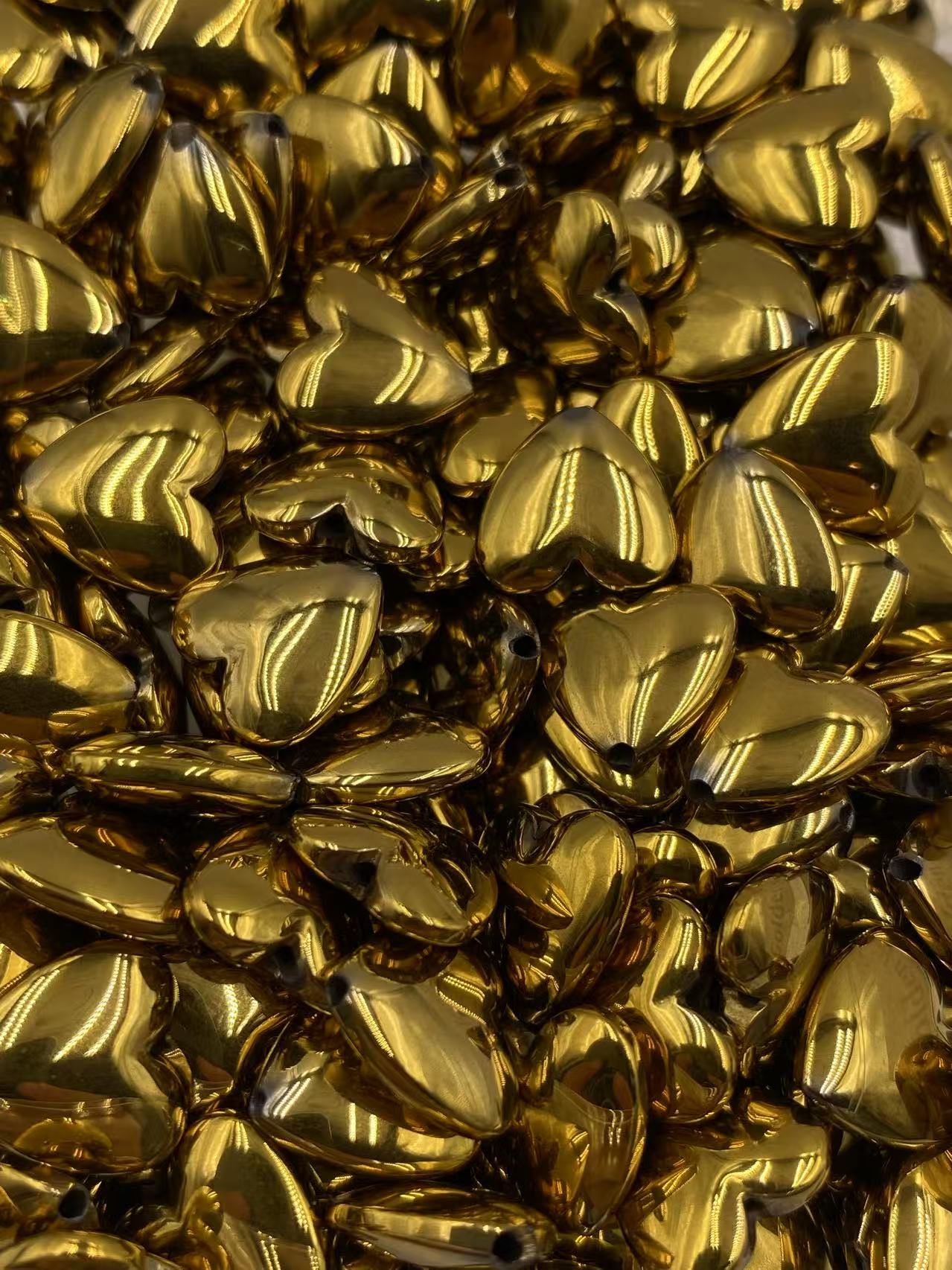 Golden Hematite Heart Shape