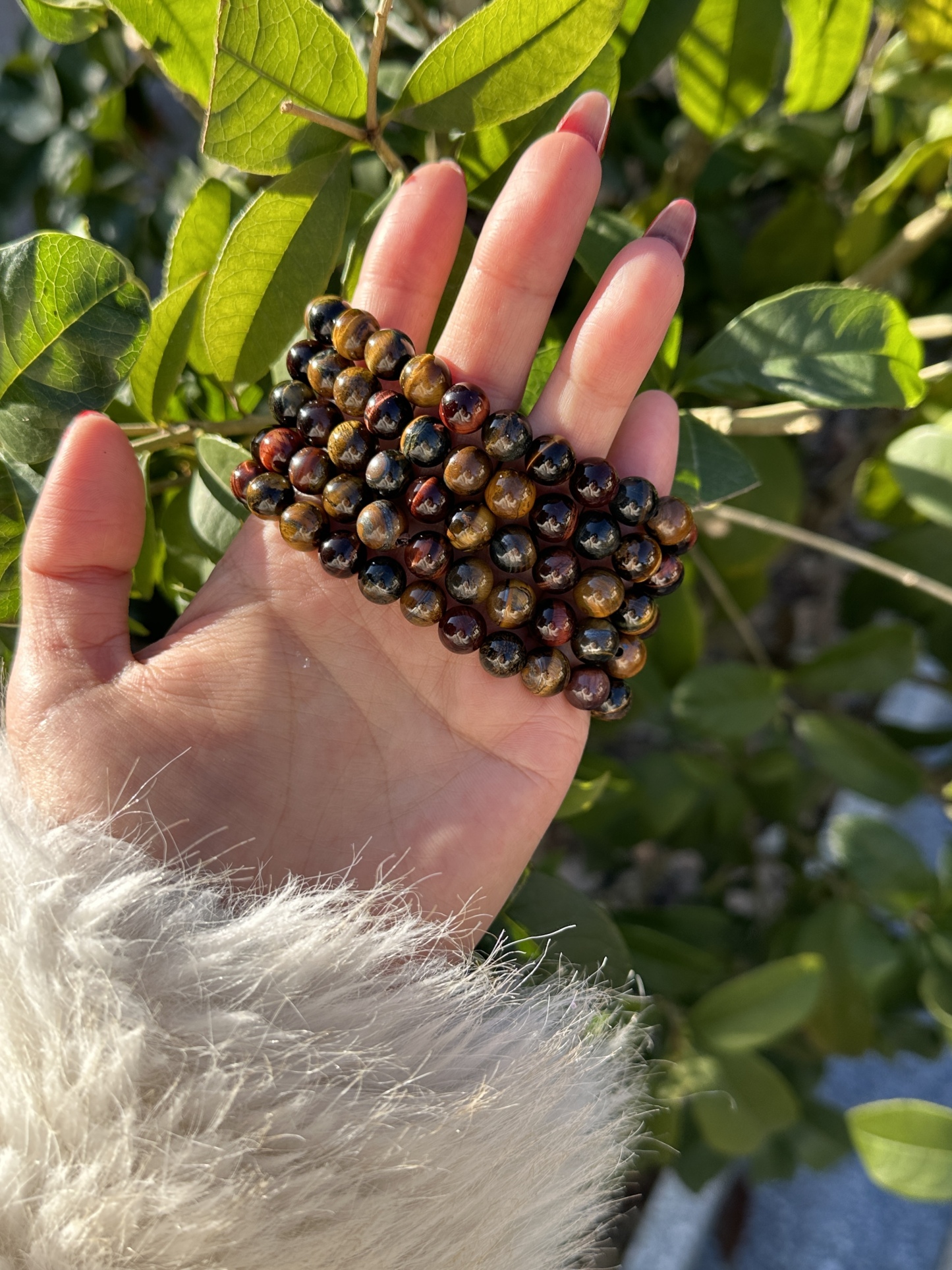 Natural Rainbow Tiger Eyes