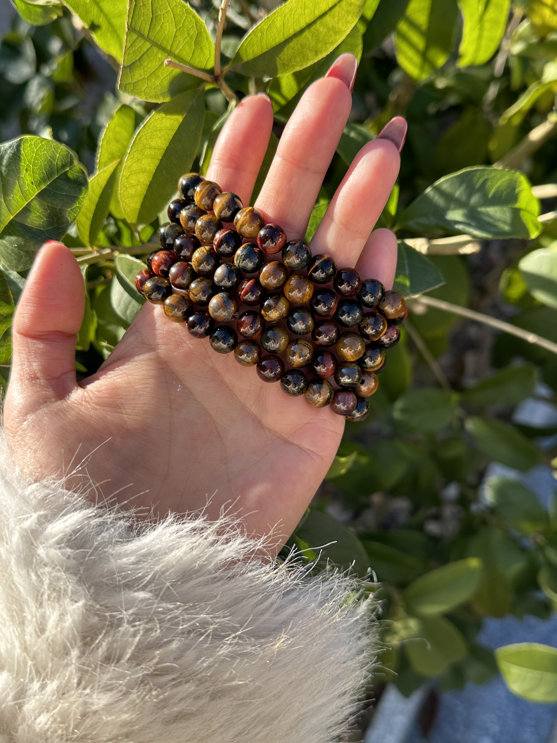 Natural Rainbow Tiger Eyes