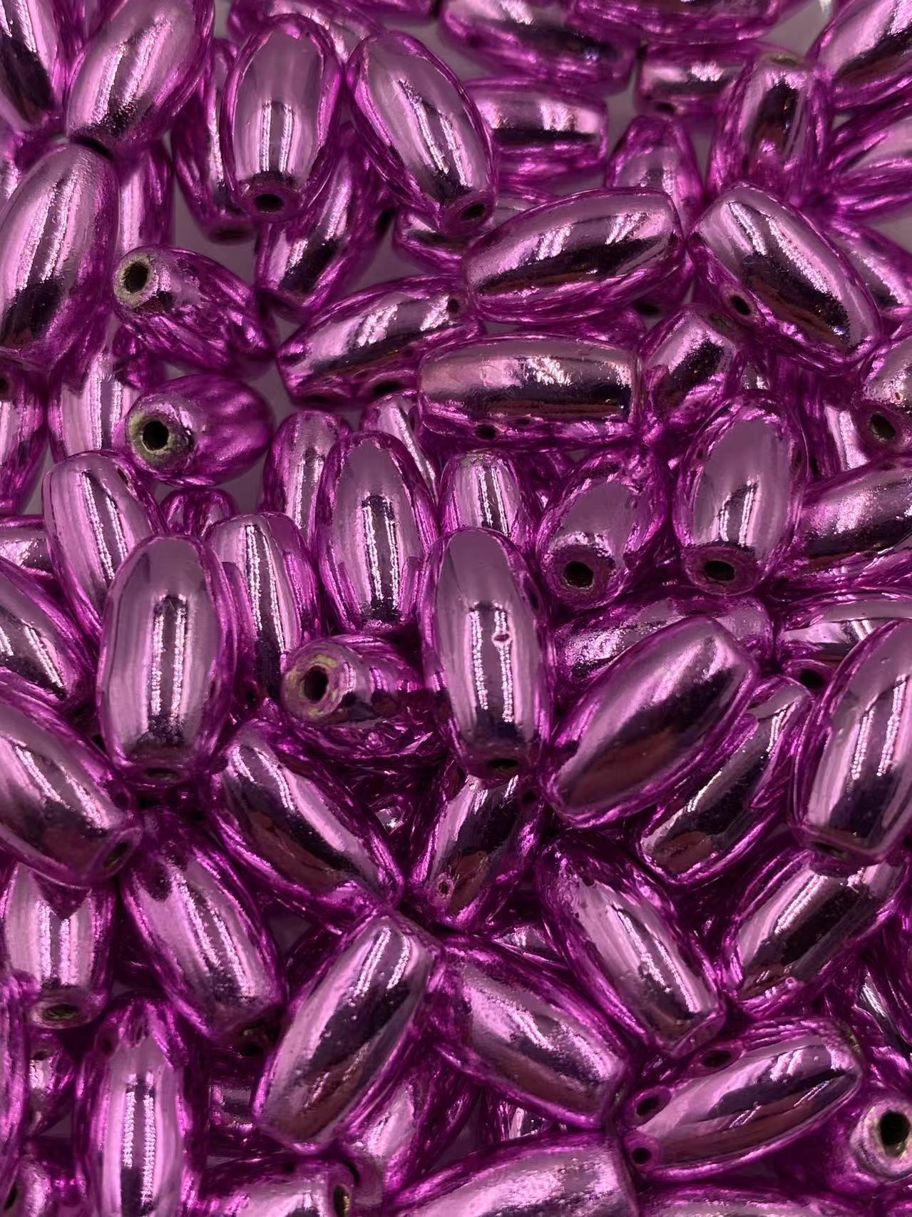 Barbie Pink Hematite Rice Shape