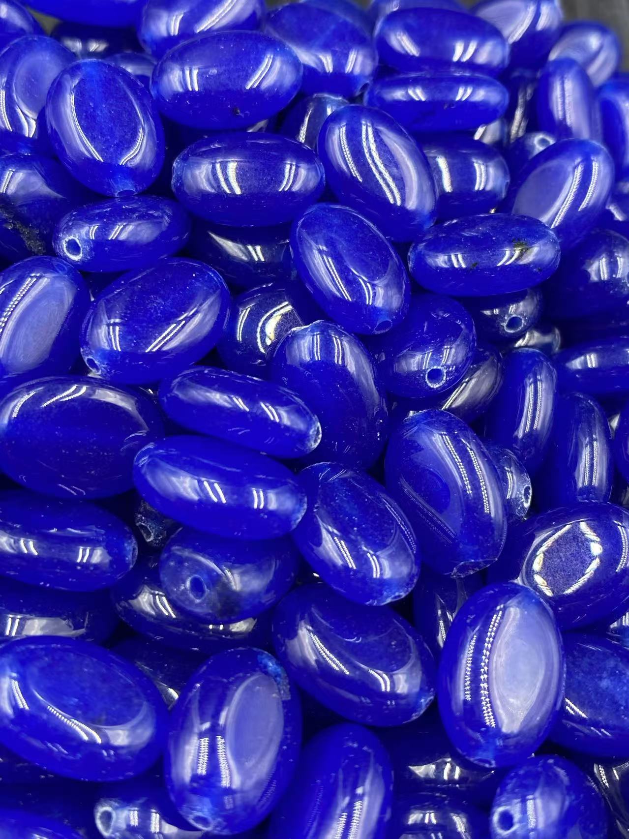 Blue Ocean Jade Oval Shape