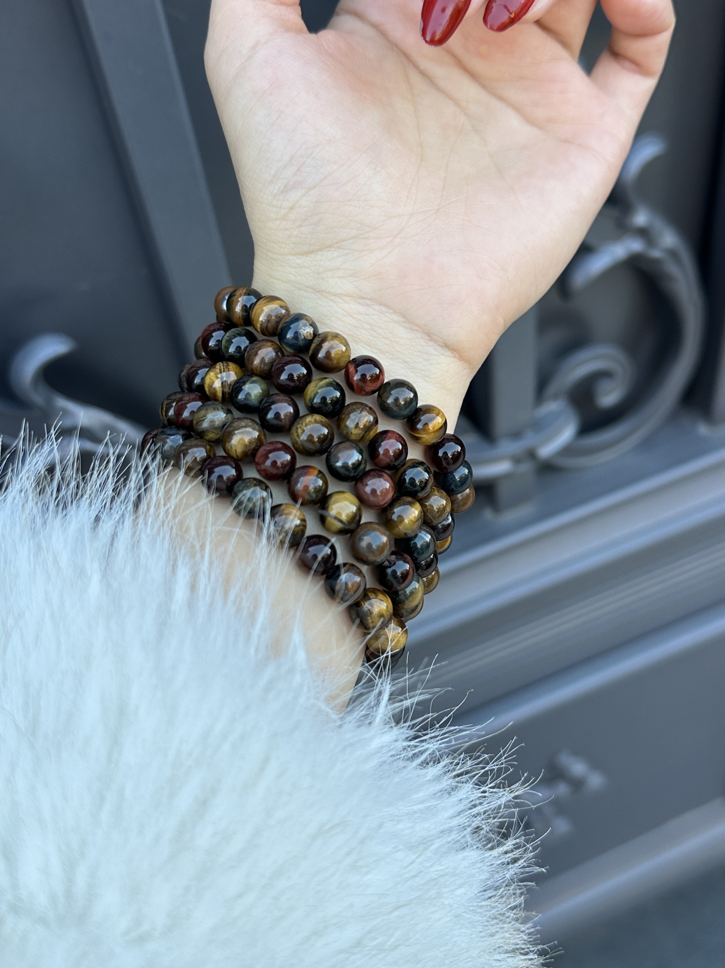 Natural Rainbow Tiger Eyes