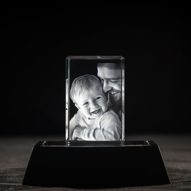 3D Crystal Rectangle Female and Kid