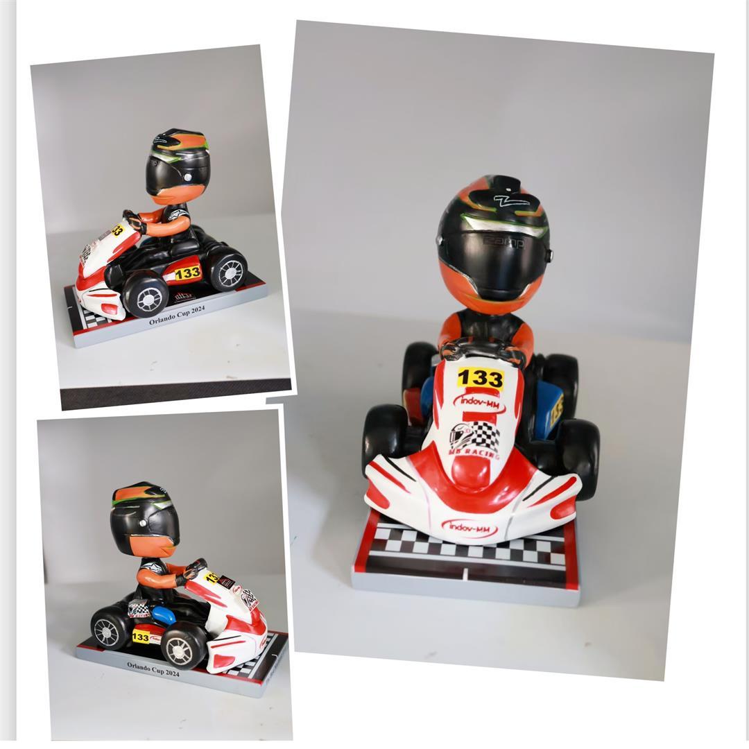 Custom Bobbleheads Female Motorcyclist