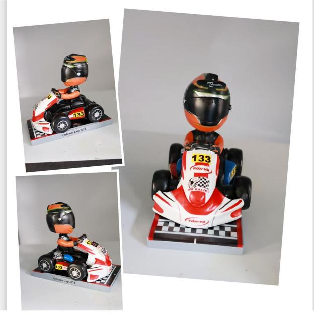 Custom Bobbleheads Female Motorcyclist