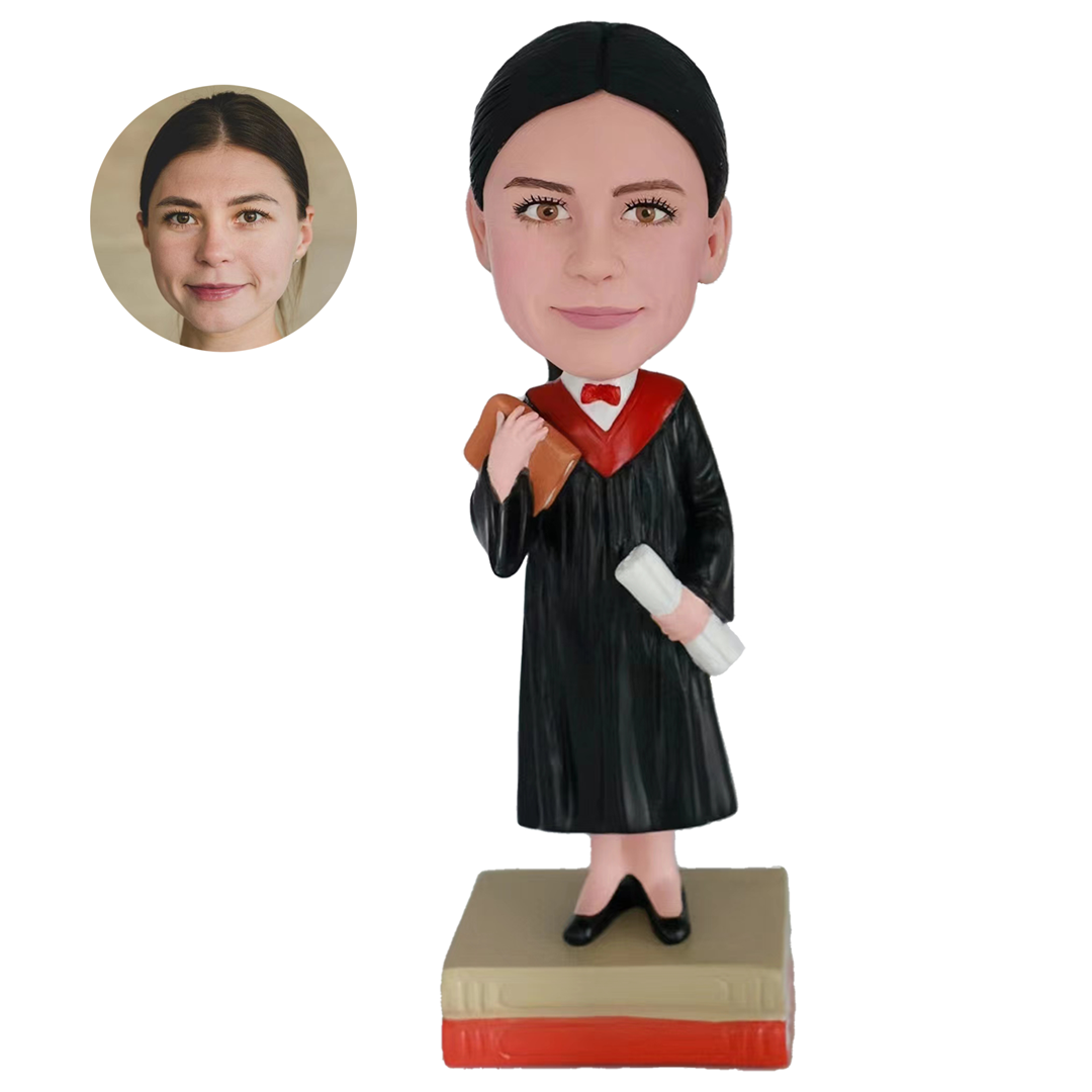 Custom Bobbleheads Male Student Graduation