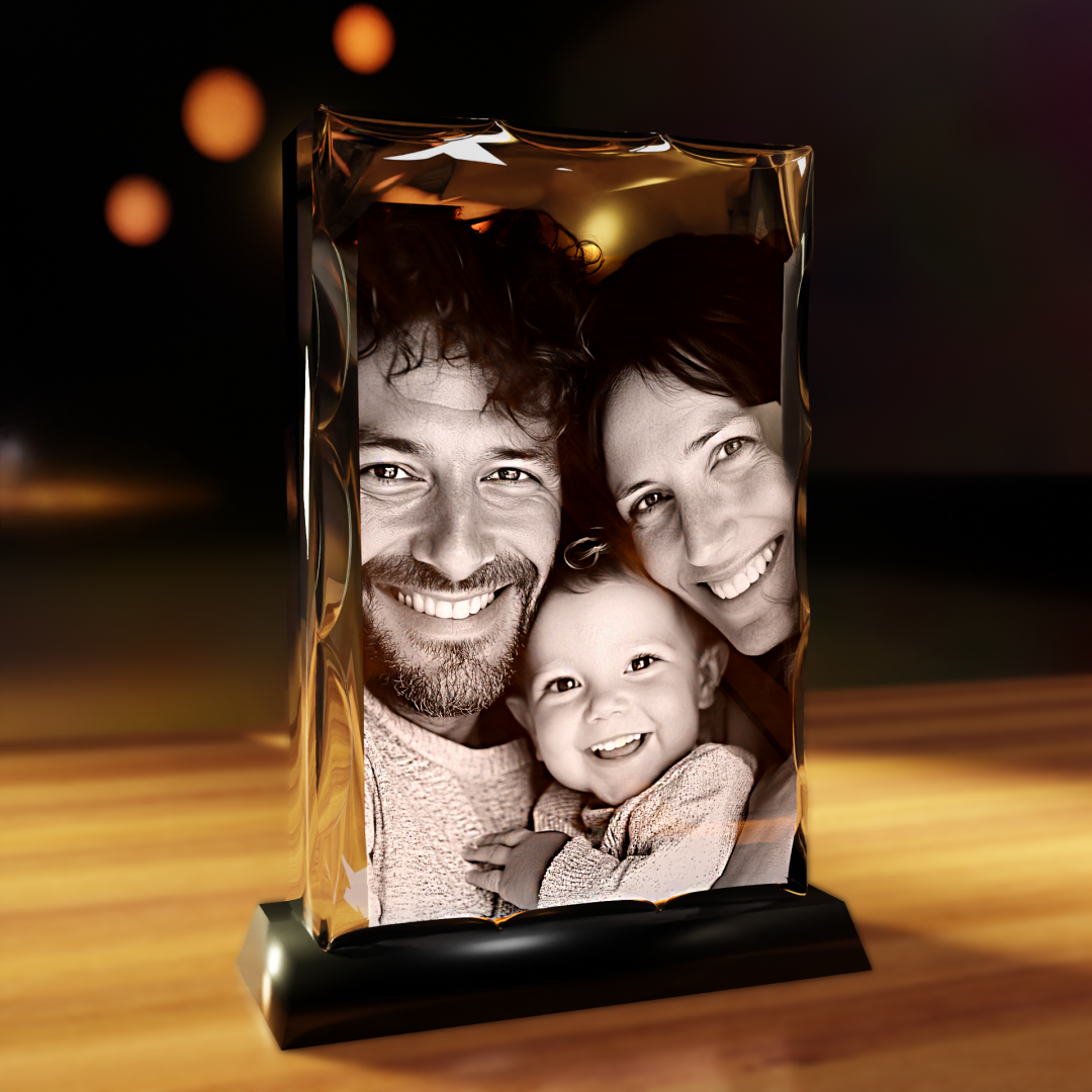 3D photo frame crystal