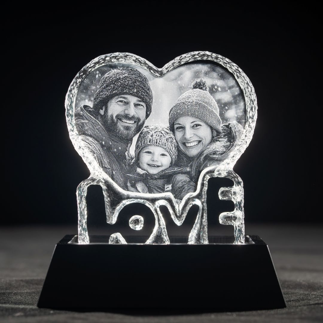 3D Crystal Love Iceberg Family Festival