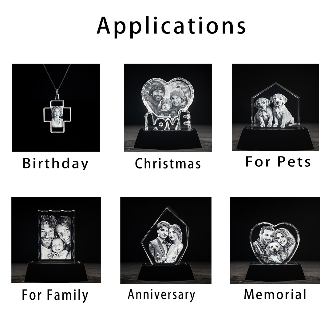 3D Crystal Square Pet