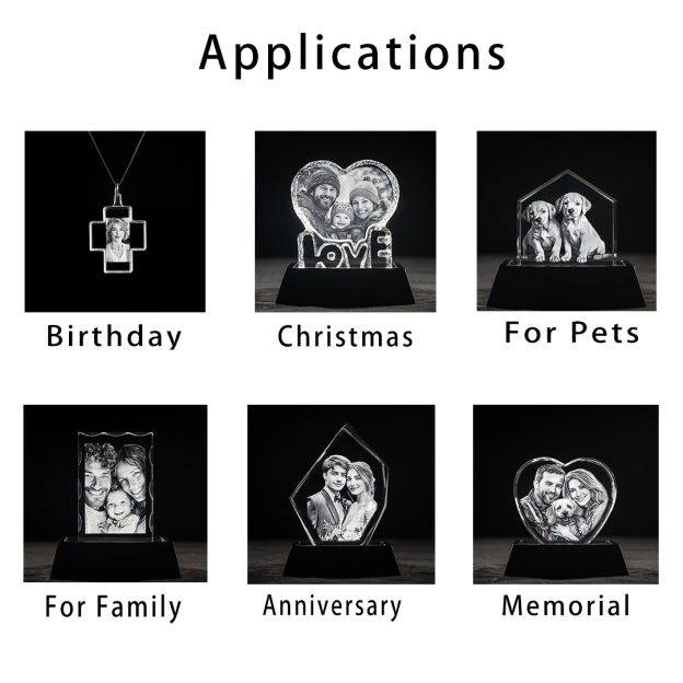 3D Crystal Square Pet