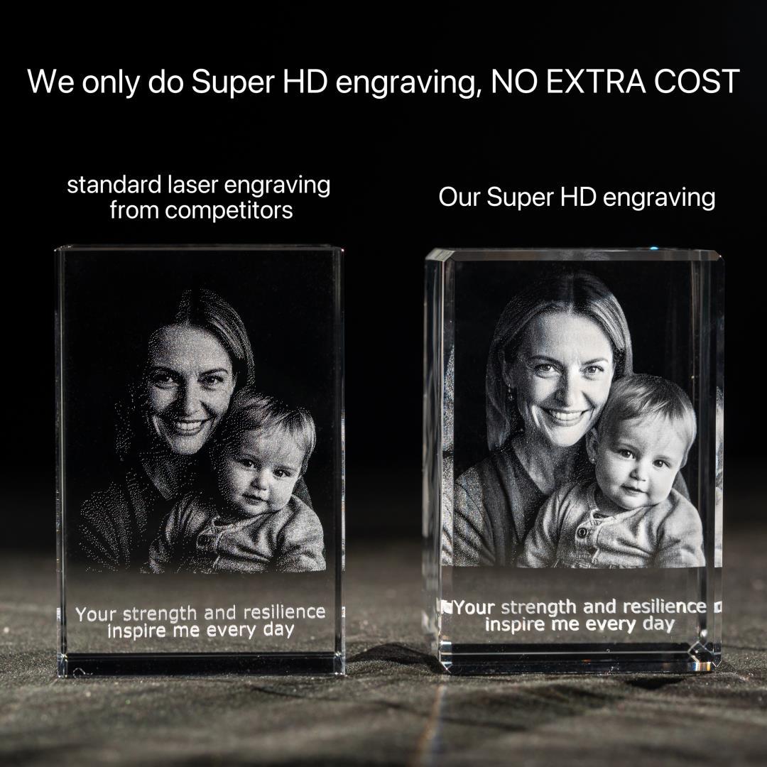 3D Crystal Square Pet