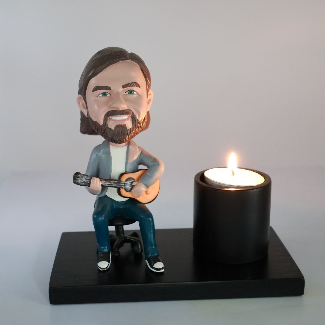 Custom Bobbleheads Female Candle Holder