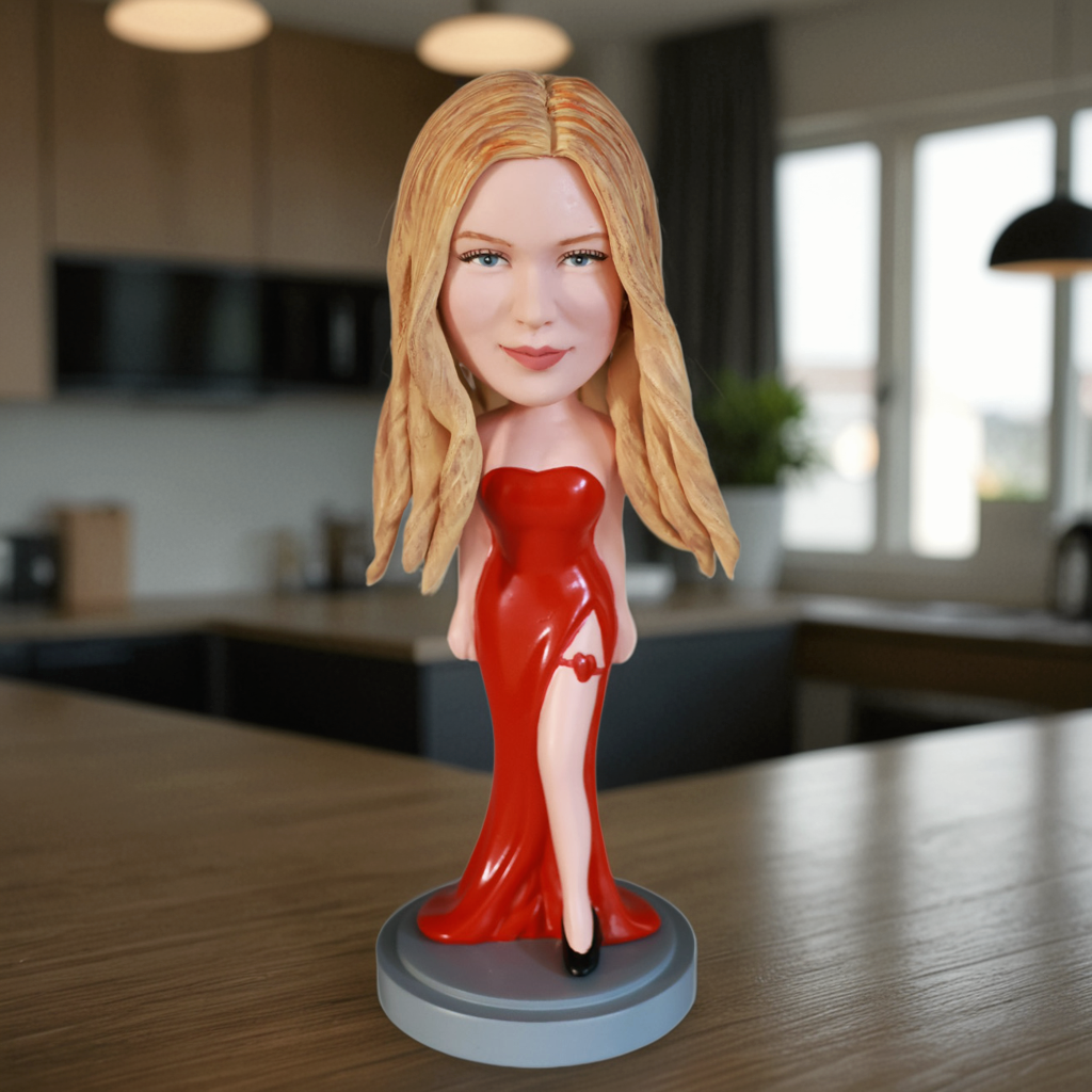 bobbleheads female red dress