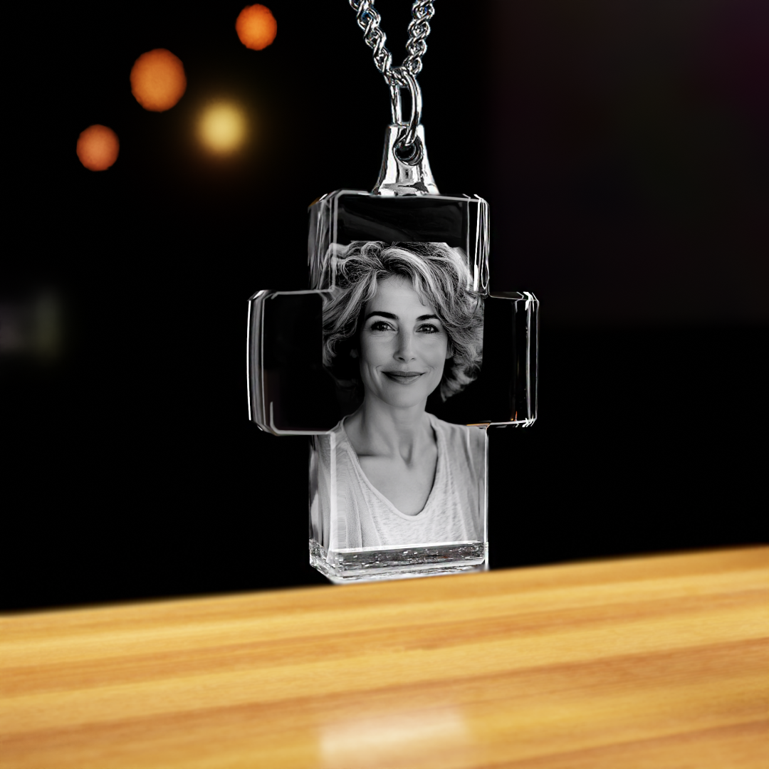 cross crystal necklace