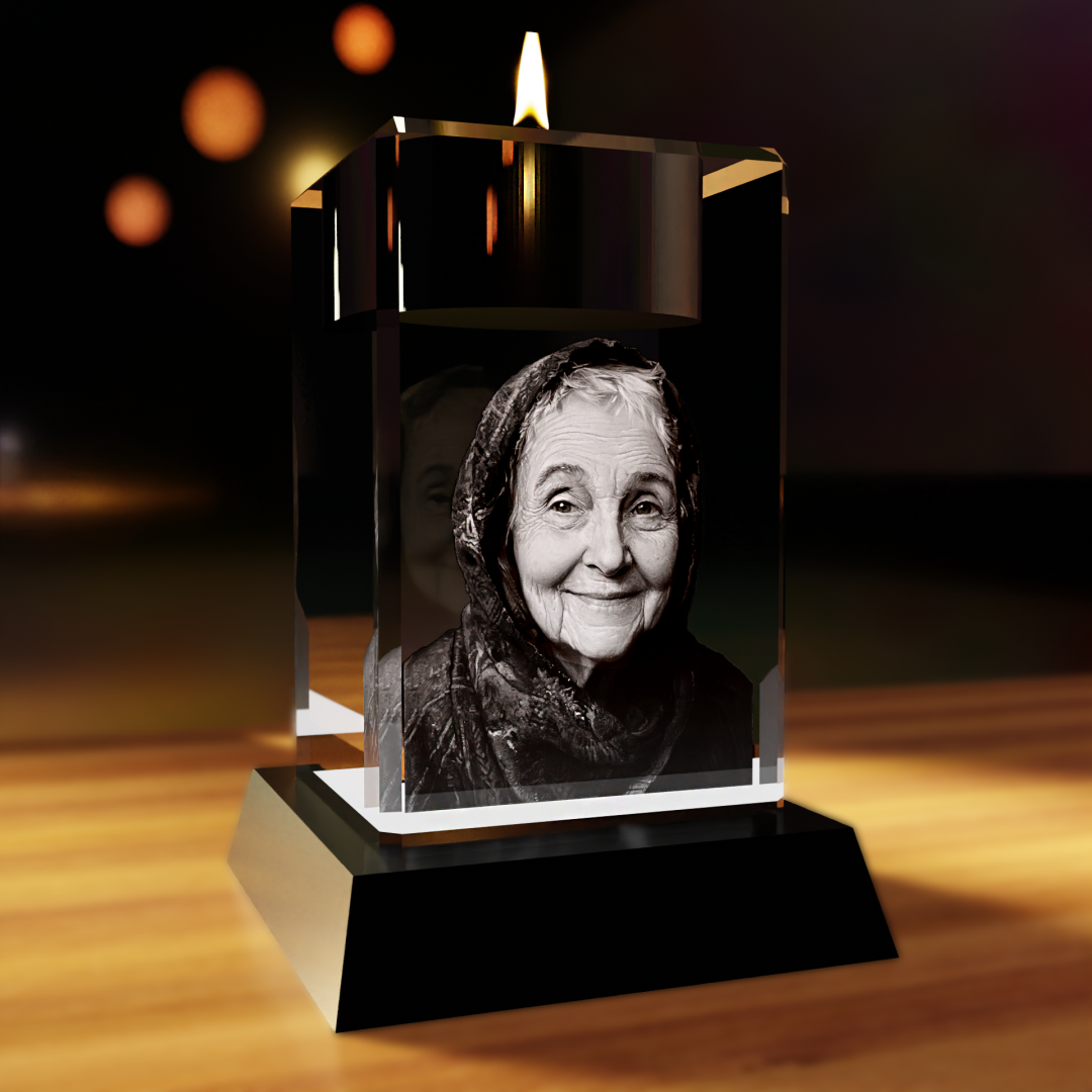 crystal candle holder mother