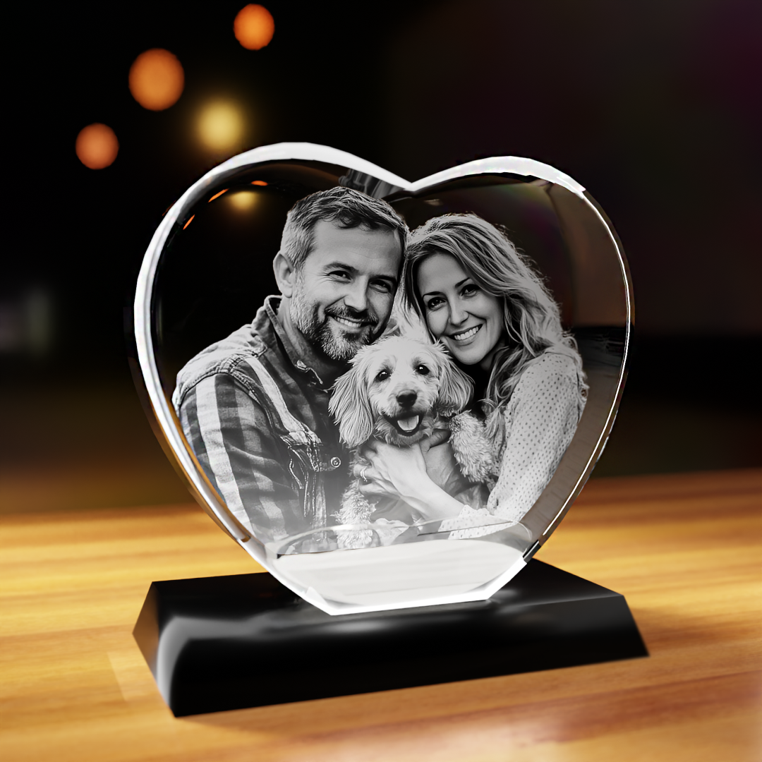 heart crystal family