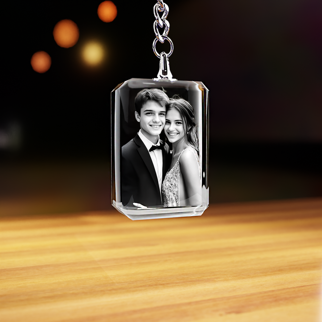 rectangle keychain couple