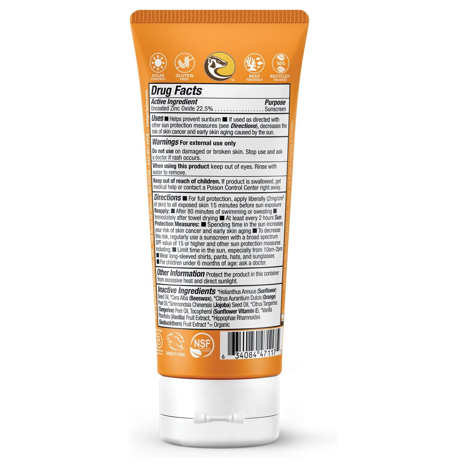 Kids Sport Clear Zinc Sunscreen SPF 40, 87 milliliters
