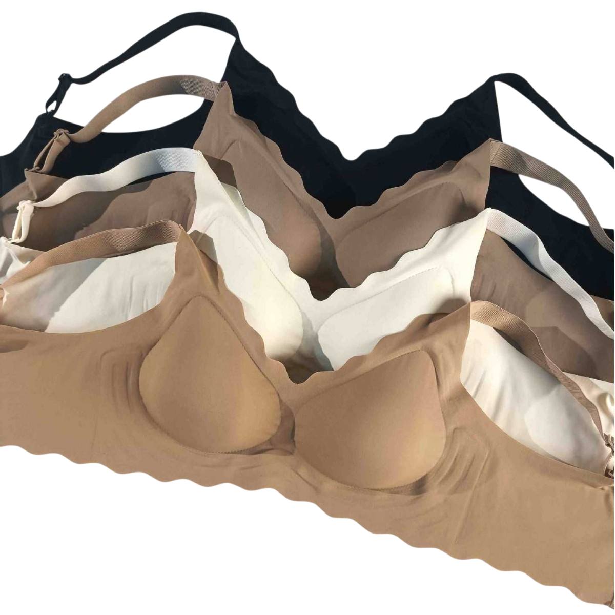 NonMarking Gathering Bra front view seamless design