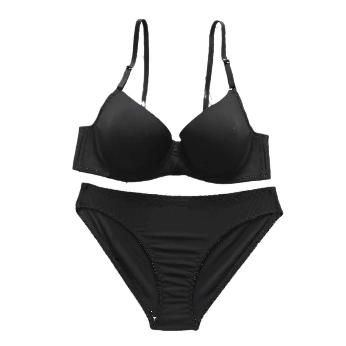 Breathable Panty Bra Set Bra Set With Steel Ring Soft Home Medium Thick