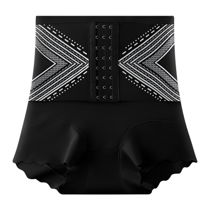 High waist seamless tummy tuck waist adjustable buckle not tight strong tummy tuck hip lift no curli